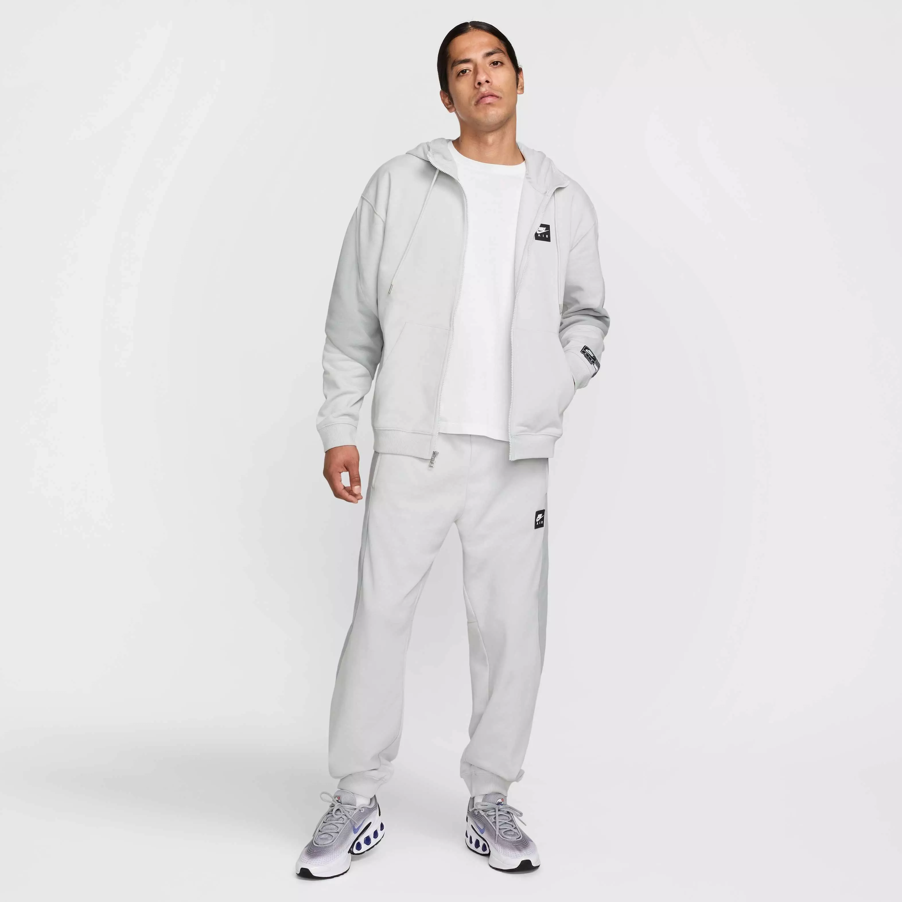 Nike Air Men's Full-Zip Fleece Jacket - GREY