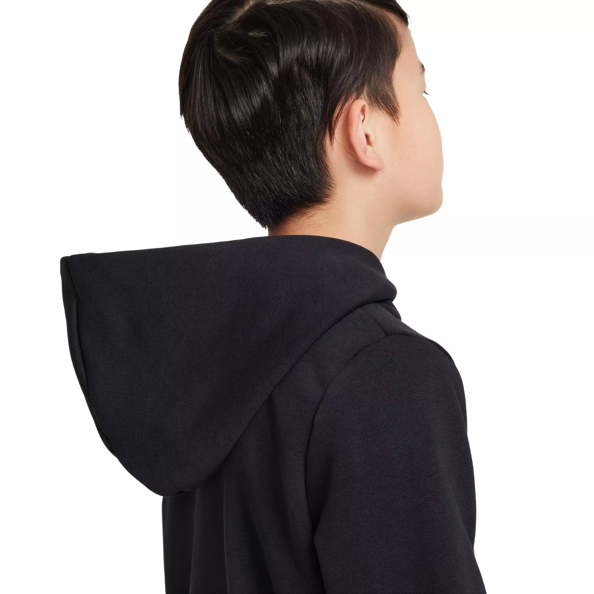 Nike Big Kids' Standard Issue Dri-FIT Fleece Basketball Hoodie - BLACK