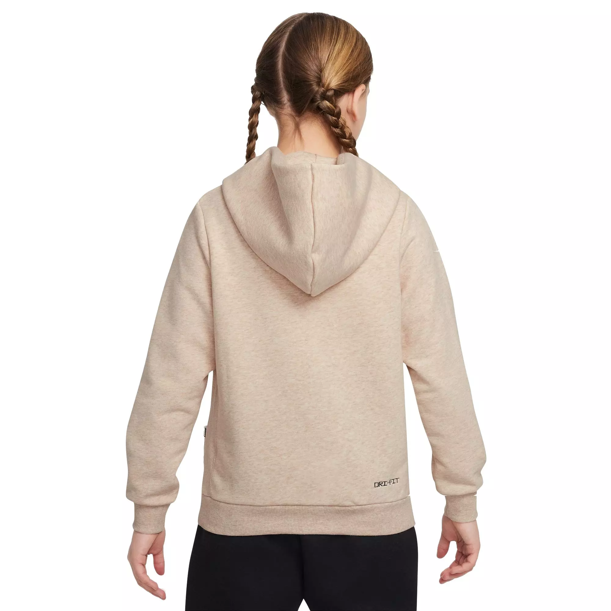 Nike Big Kids' Standard Issue Dri-FIT Fleece Basketball Hoodie - TAN