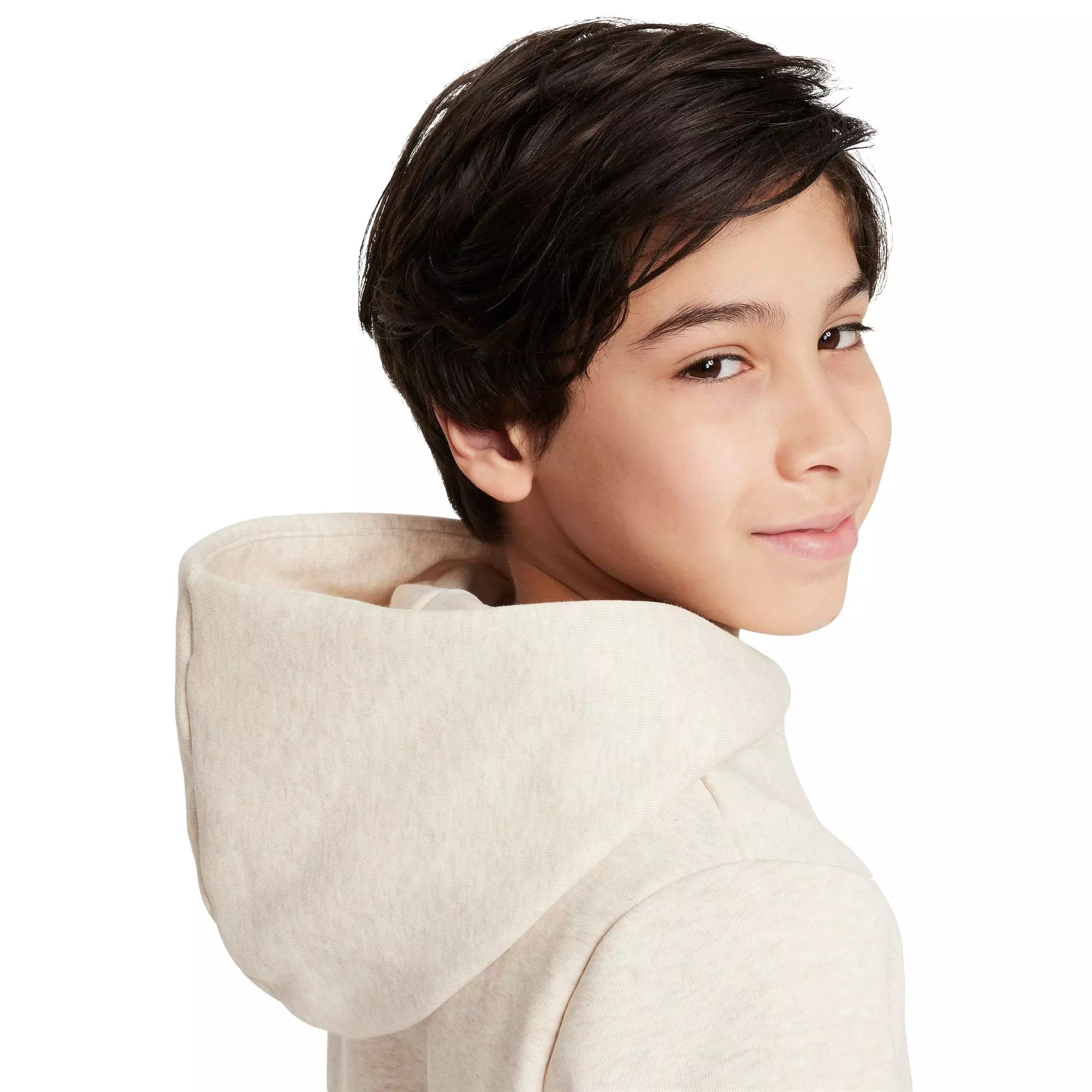 Nike Big Kids' Standard Issue Dri-FIT Fleece Basketball Hoodie - TAN