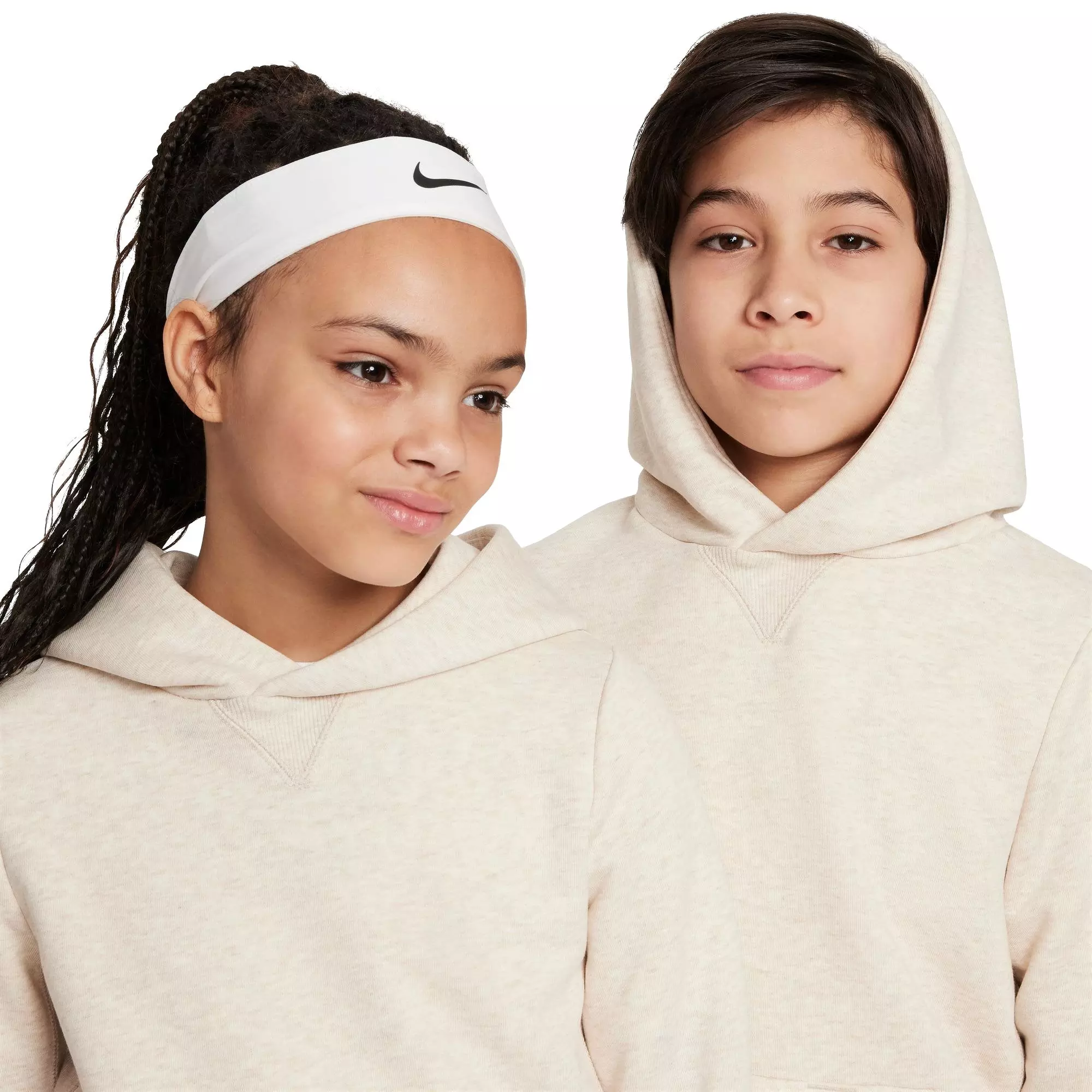 Nike Big Kids' Standard Issue Dri-FIT Fleece Basketball Hoodie - TAN