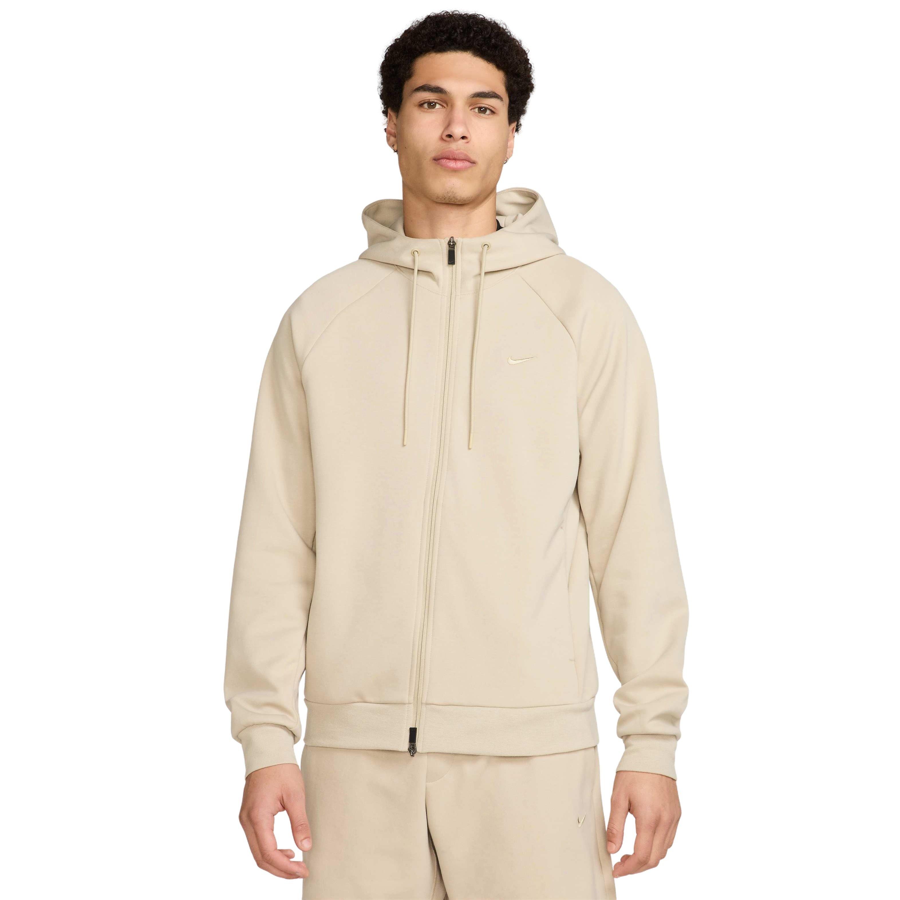 Nike Men's Primary Fleece Dri-FIT UV Full-Zip Performance Jacket - KHAKI Thumbnail View 1