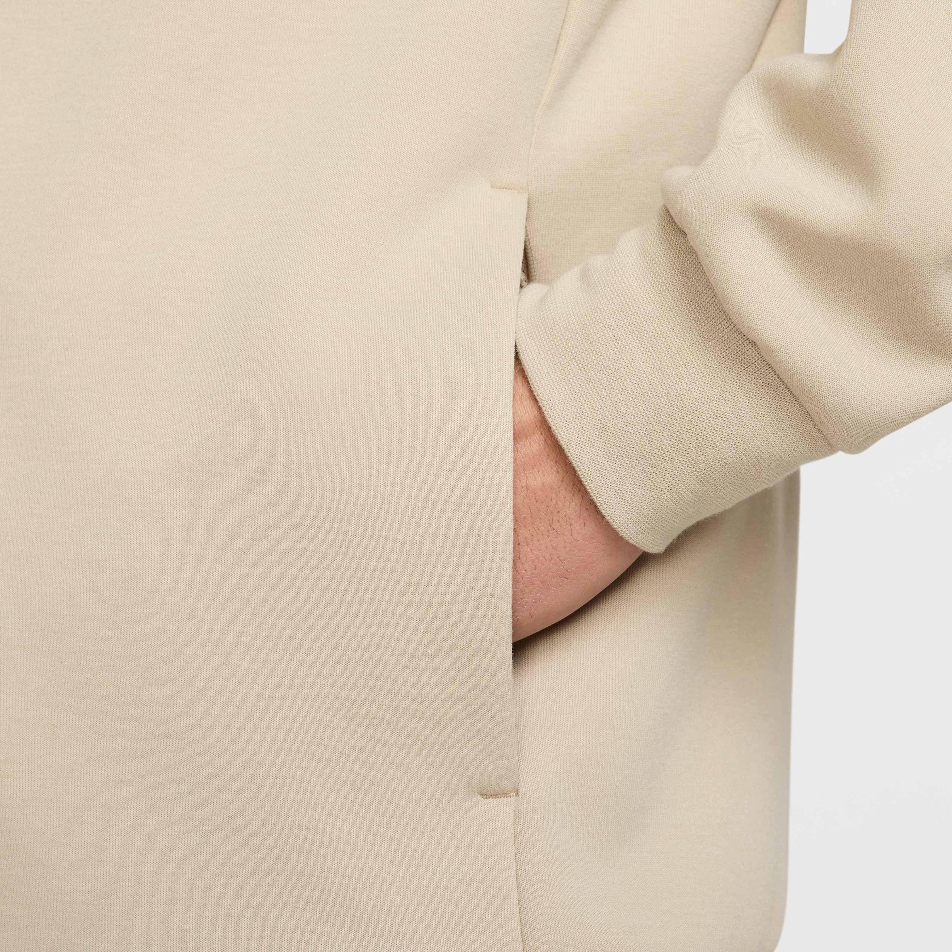 Nike Men's Primary Fleece Dri-FIT UV Full-Zip Performance Jacket - KHAKI Thumbnail View 6