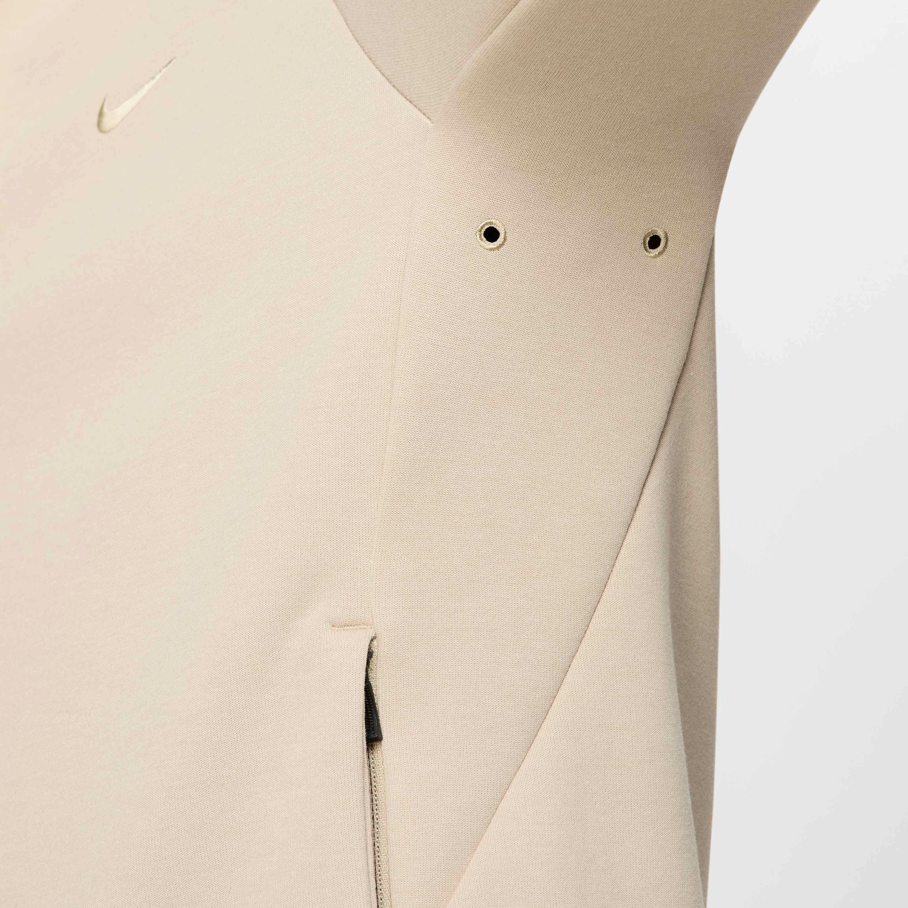 Nike Men's Primary Fleece Dri-FIT UV Full-Zip Performance Jacket - KHAKI Thumbnail View 7