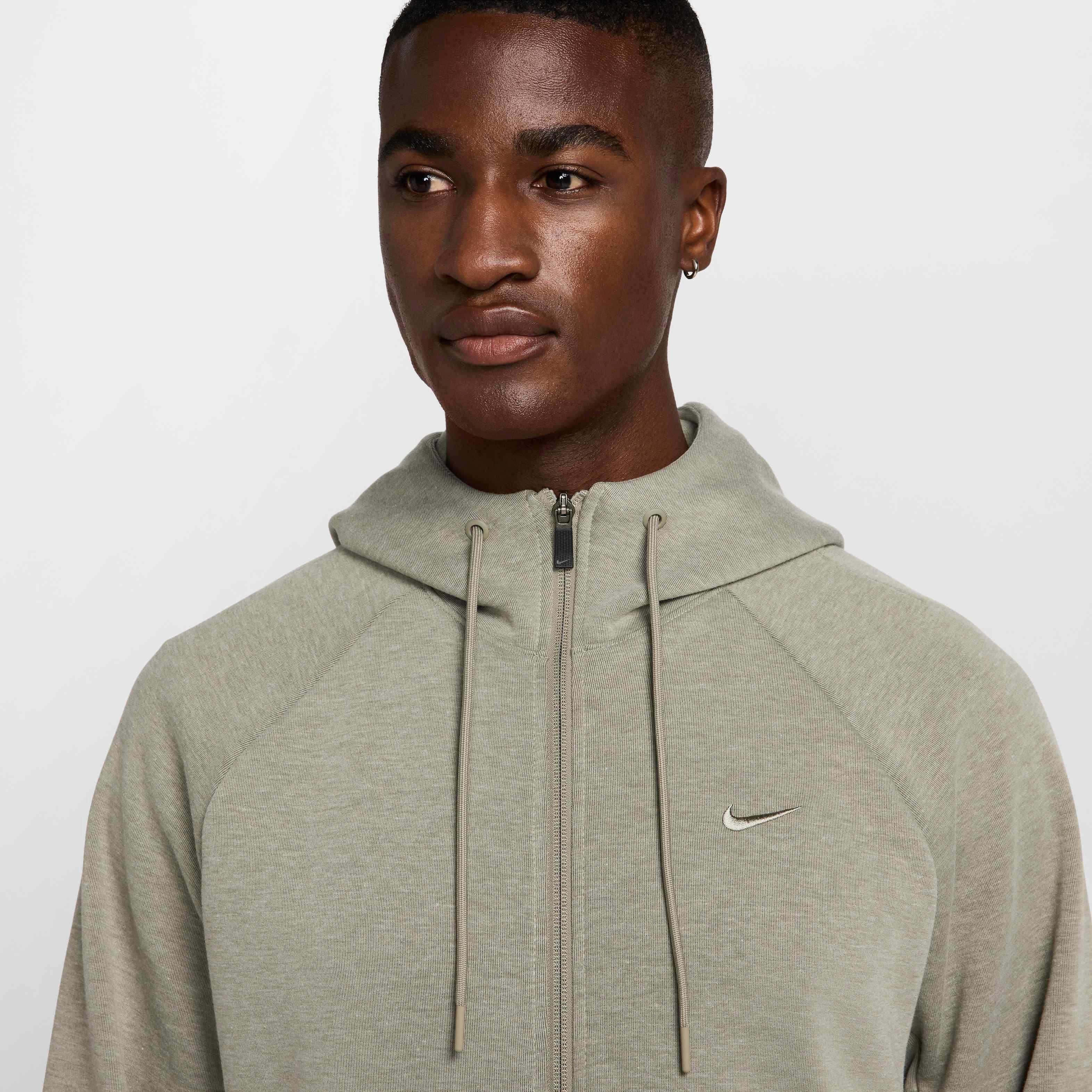 Nike Men's Primary Fleece Dri-FIT UV Full-Zip Performance Jacket - GREEN Thumbnail View 3