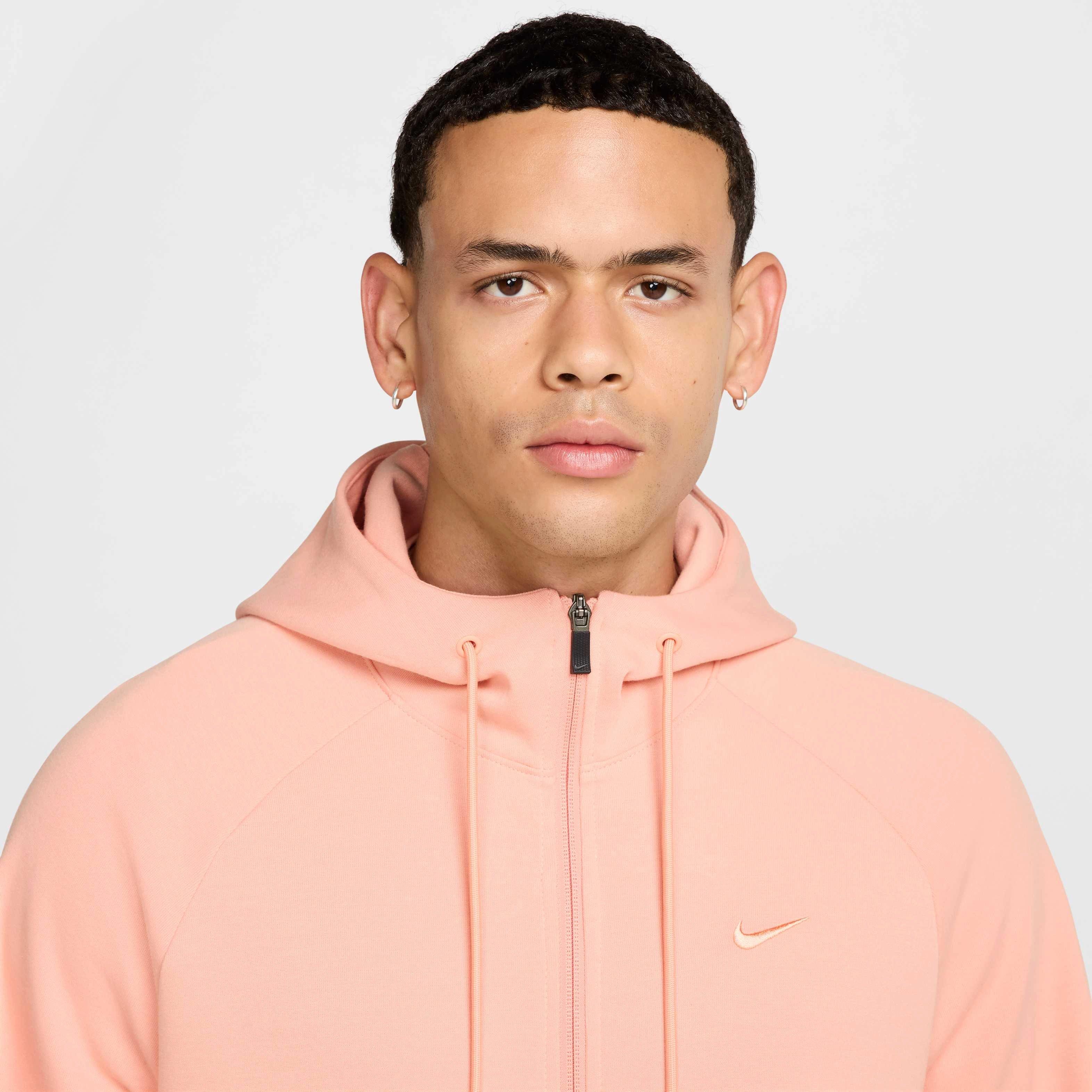 Nike Men's Primary Fleece Dri-FIT UV Full-Zip Performance Jacket - APRICOT Thumbnail View 3