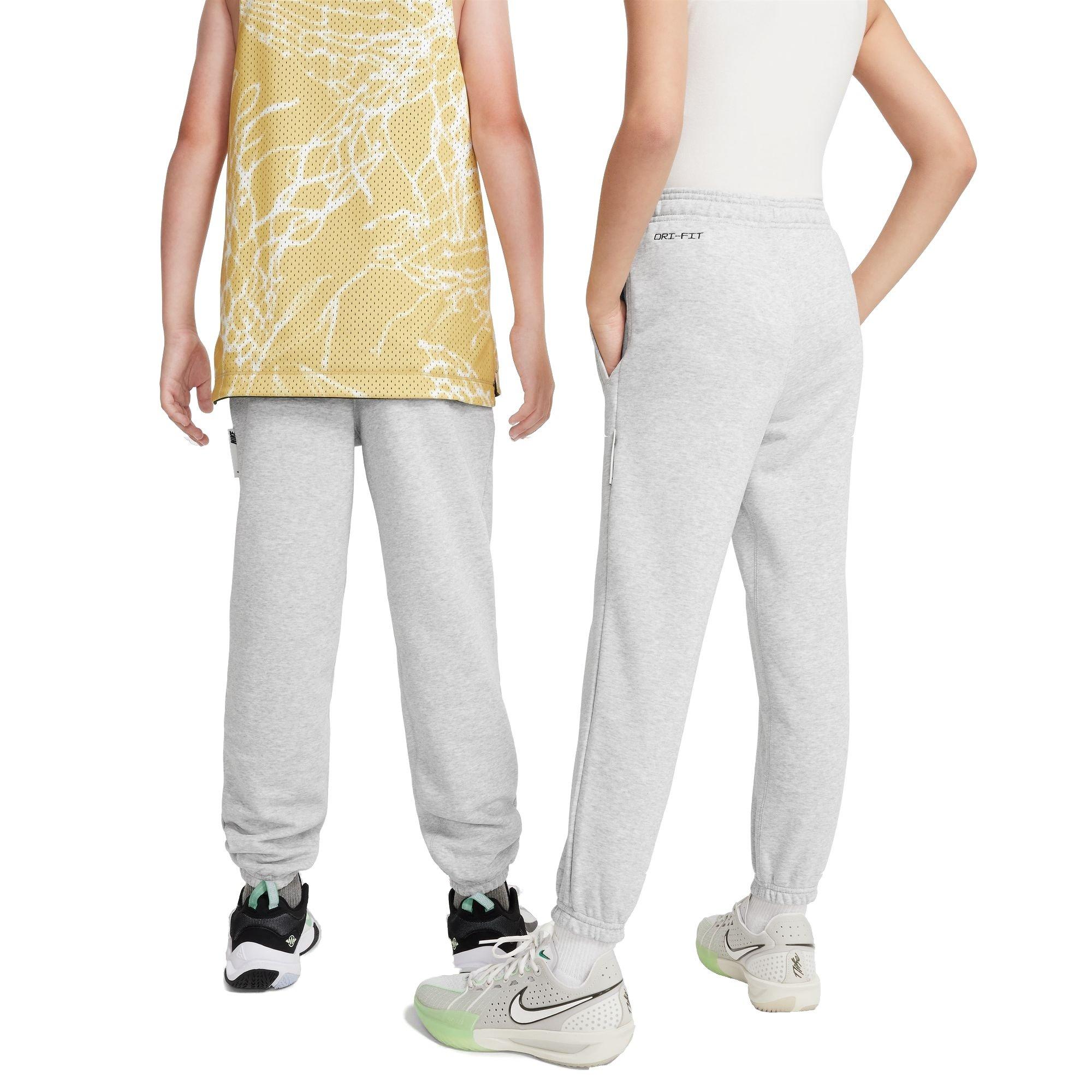 Nike Big Boys' Standard Issue Dri-FIT Fleece Pants - GREY Thumbnail View 2