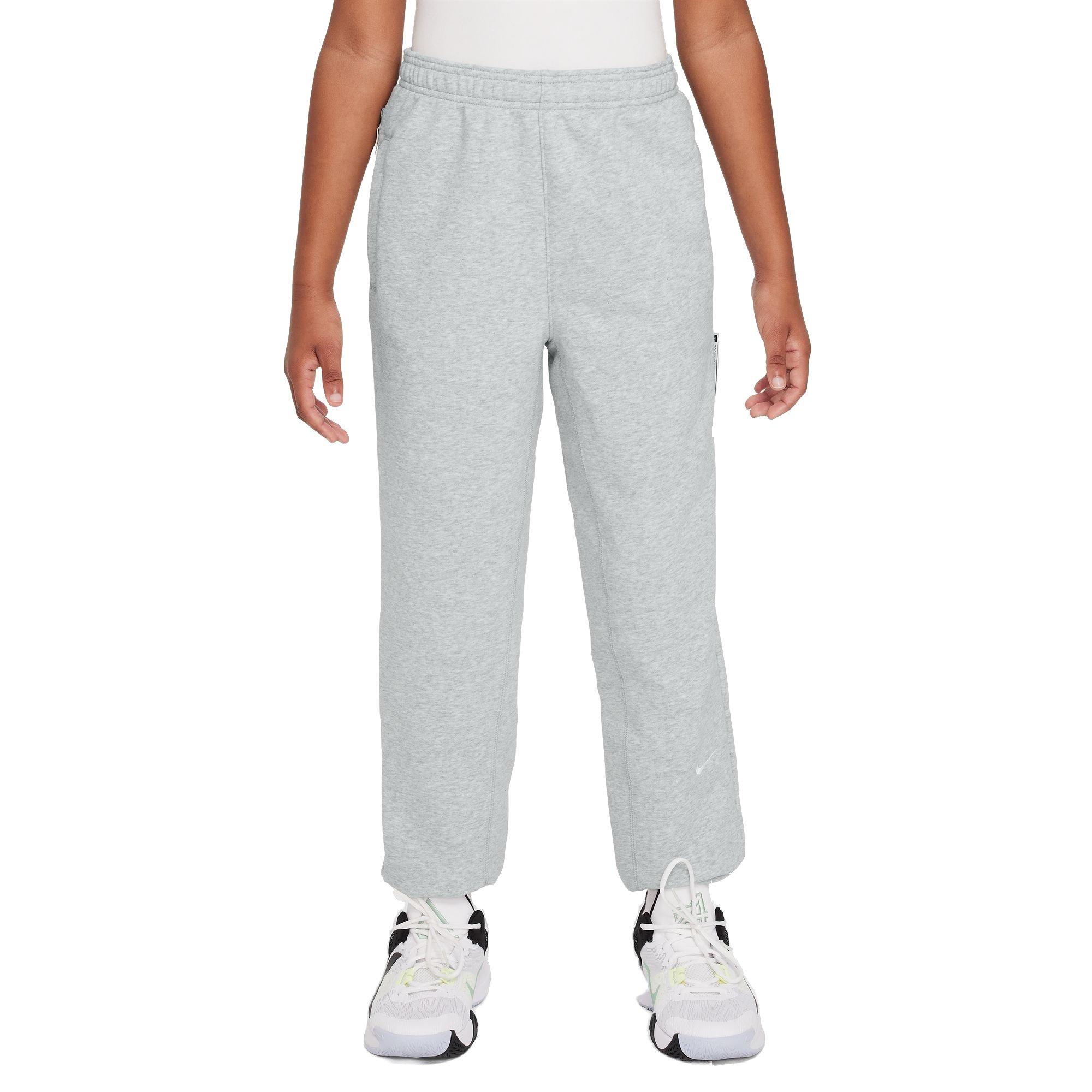 Nike Big Boys' Standard Issue Dri-FIT Fleece Pants - GREY Thumbnail View 3