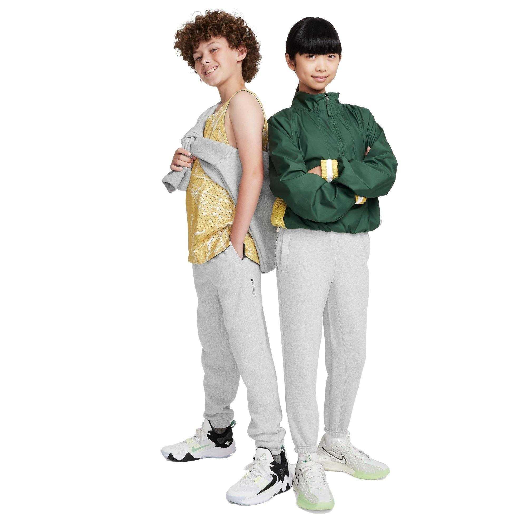 Nike Big Boys' Standard Issue Dri-FIT Fleece Pants - GREY Thumbnail View 10