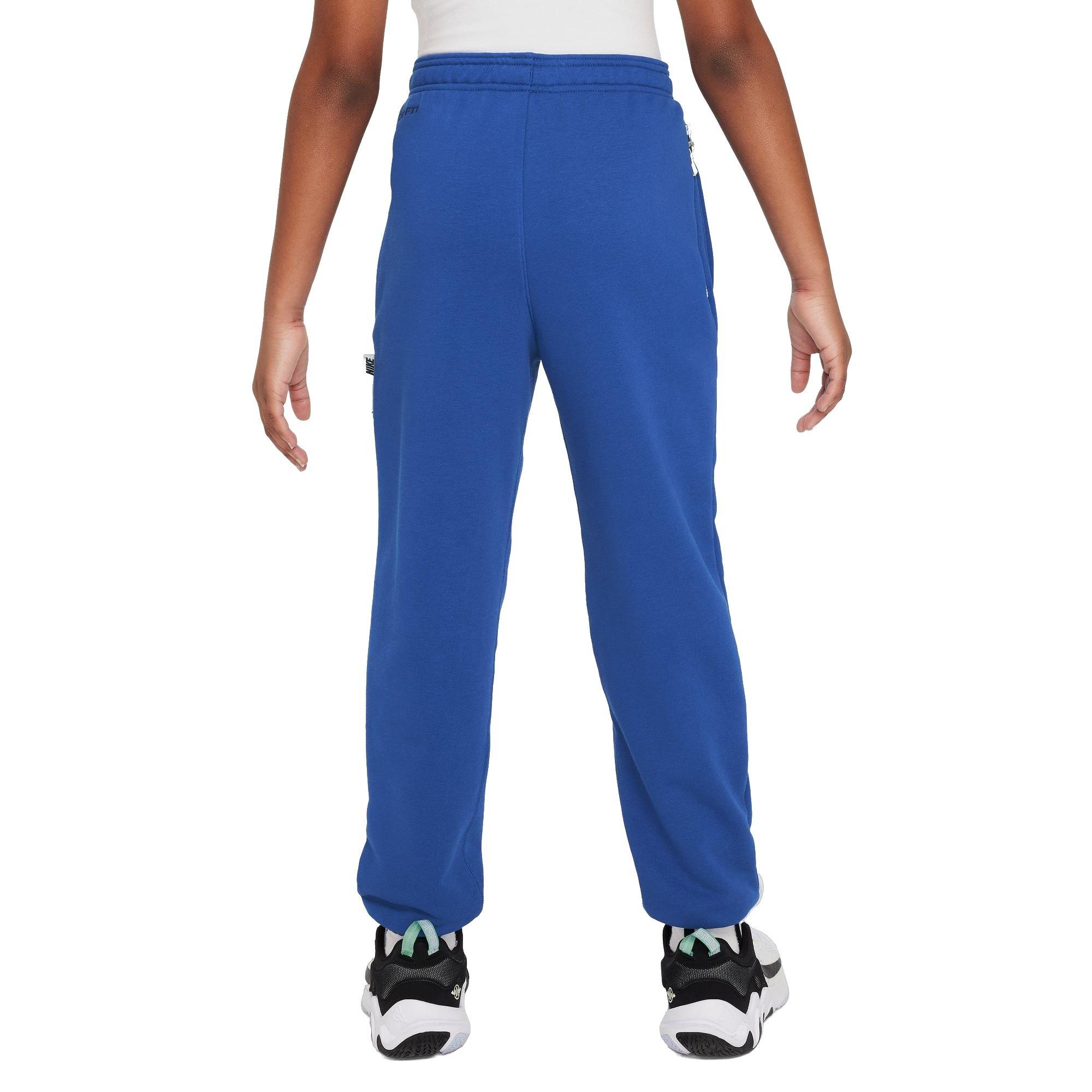 Nike Big Boys' Standard Issue Dri-FIT Fleece Pants - BLUE Thumbnail View 2