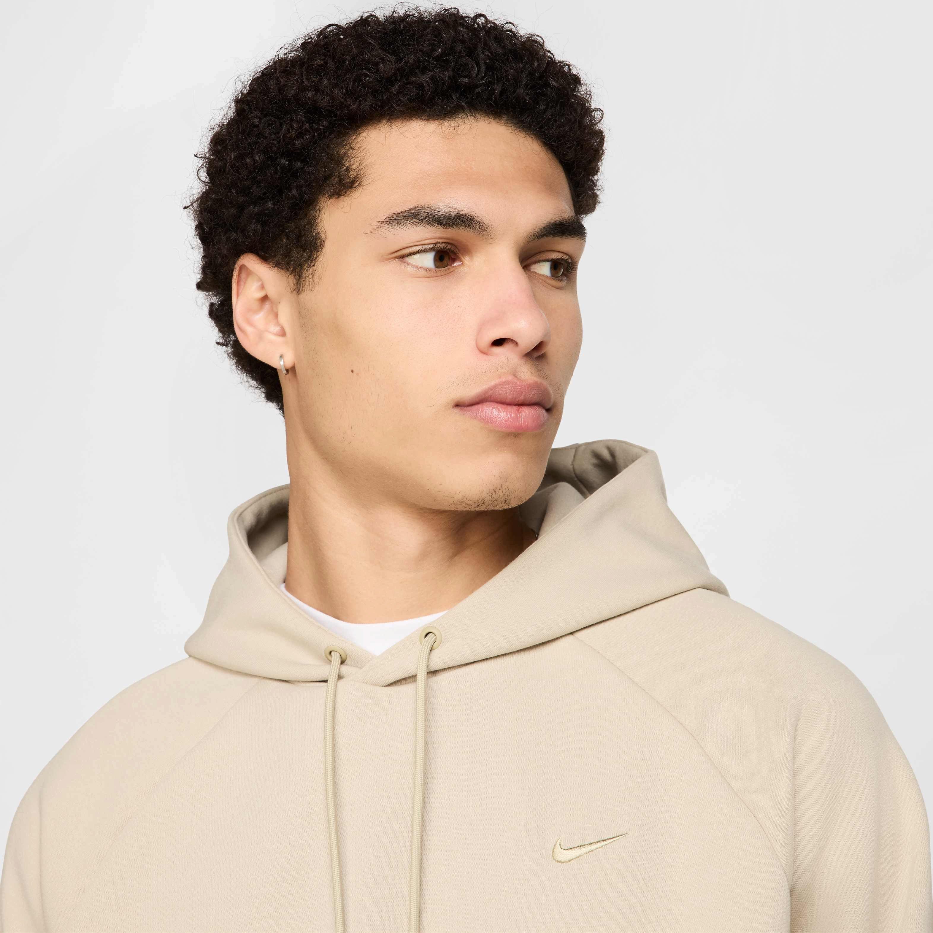 Nike Men's Primary Fleece Dri-FIT UV Performance Pullover Hoodie - KHAKI Thumbnail View 3