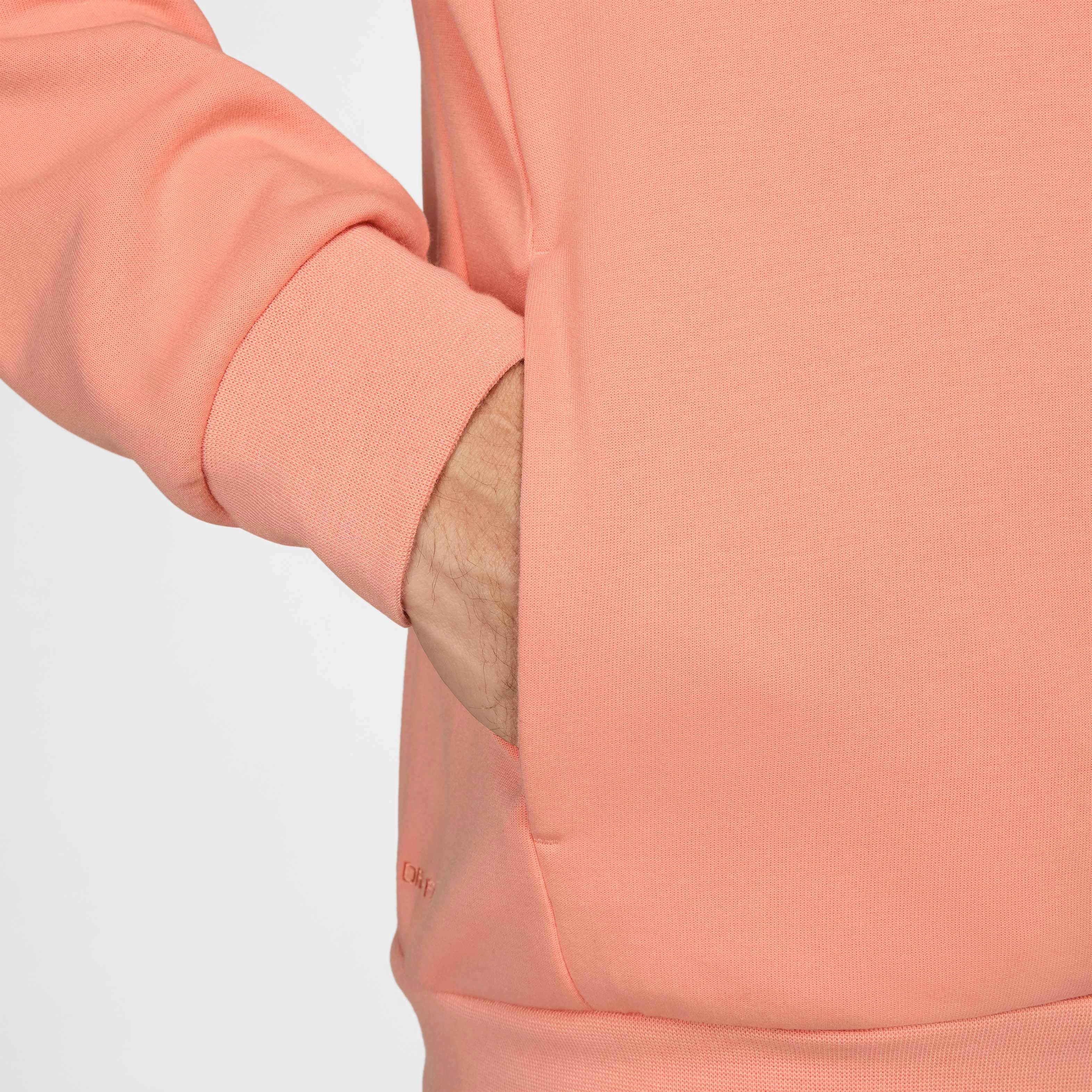 Nike Men's Primary Fleece Dri-FIT UV Pullover Performance Hoodie - APRICOT Thumbnail View 5