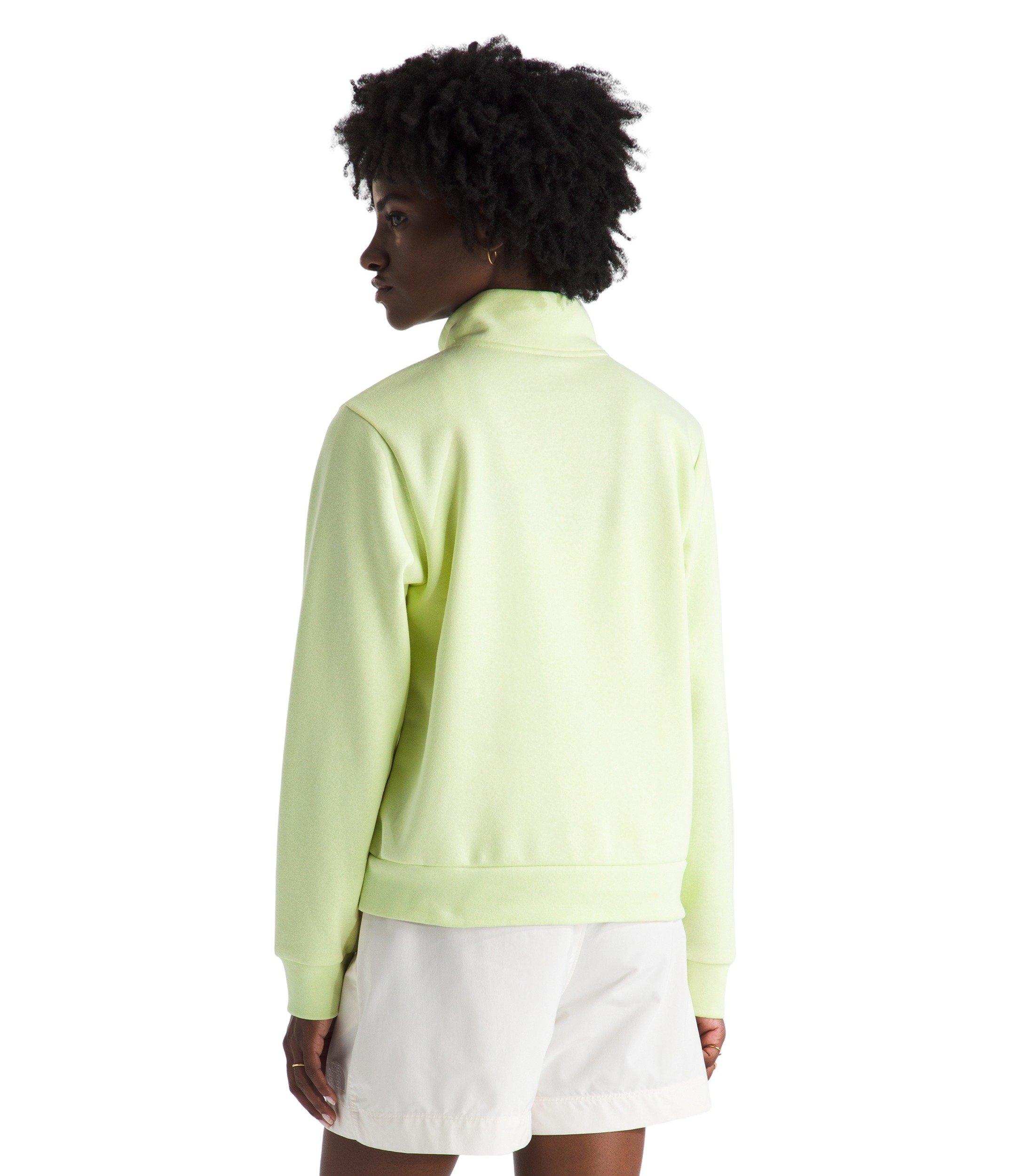 The North Face Women's Evolution Simple Dome Regular 1/4-Zip Sweater -Yellow - YELLOW Thumbnail View 2