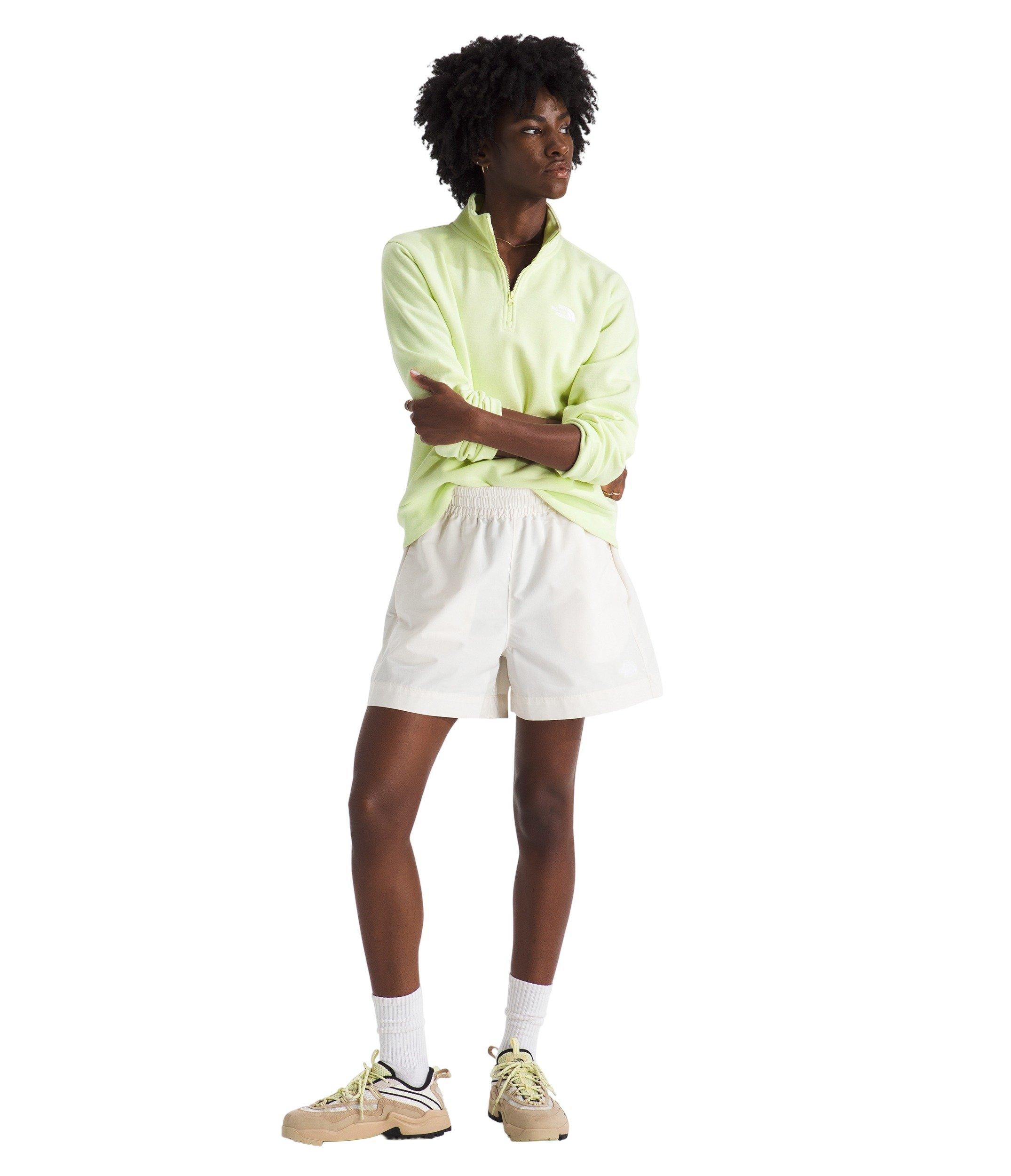 The North Face Women's Evolution Simple Dome Regular 1/4-Zip Sweater - Yellow - YELLOW Thumbnail View 3