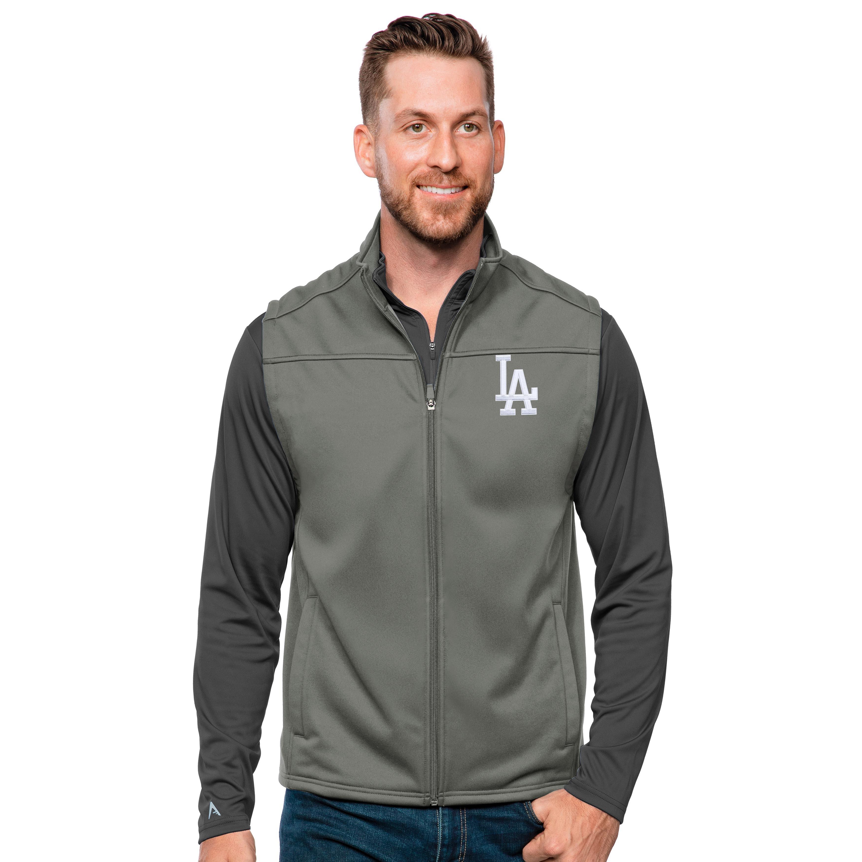 Antigua Women's Los Angeles Dodgers Gray Protect Jacket