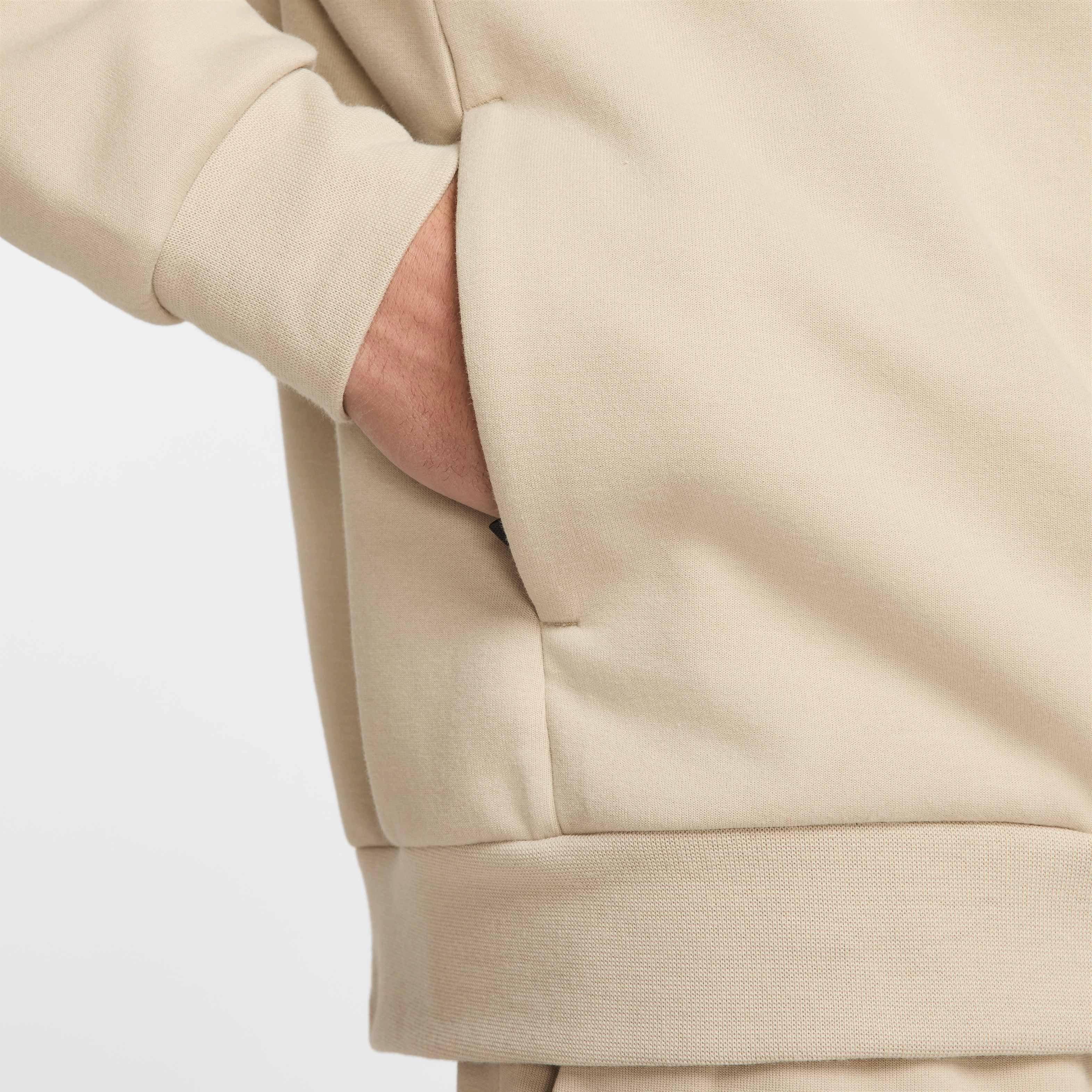 Nike Men's Primary Fleece Dri-Fit UV Performance Crew - KHAKI Thumbnail View 5