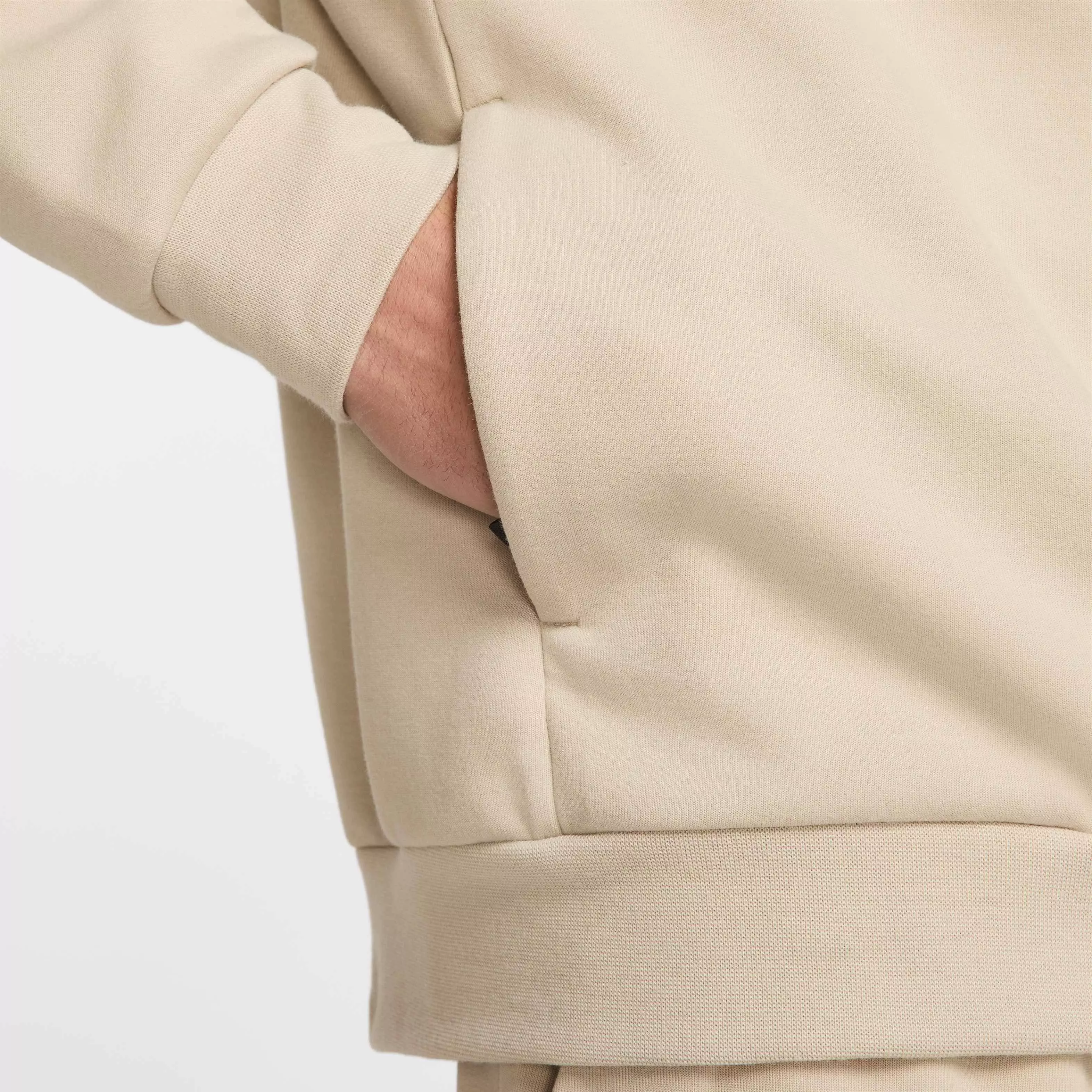 Nike Men's Primary Fleece Dri-Fit UV Performance Crew - KHAKI