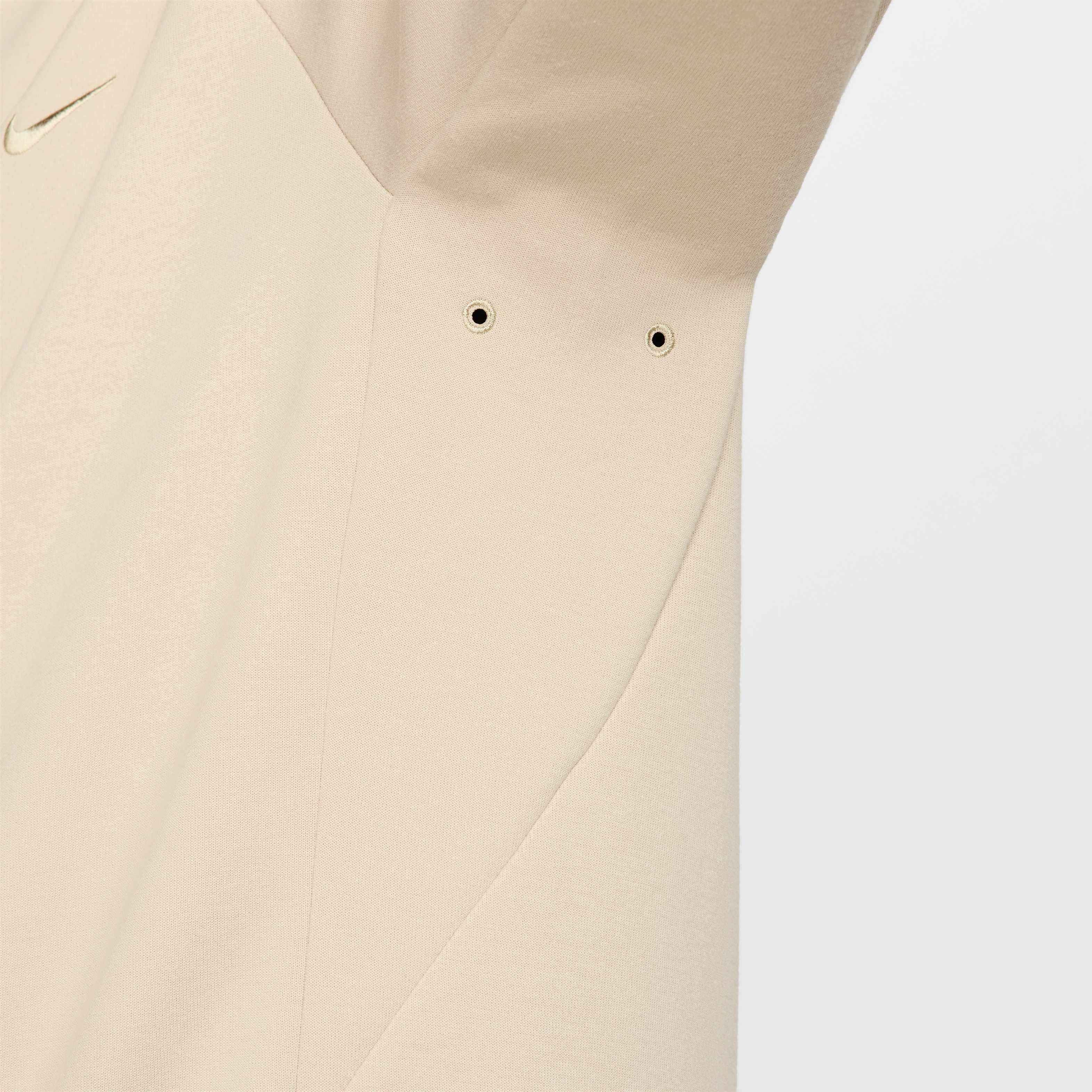 Nike Men's Primary Fleece Dri-Fit UV Performance Crew - KHAKI Thumbnail View 6