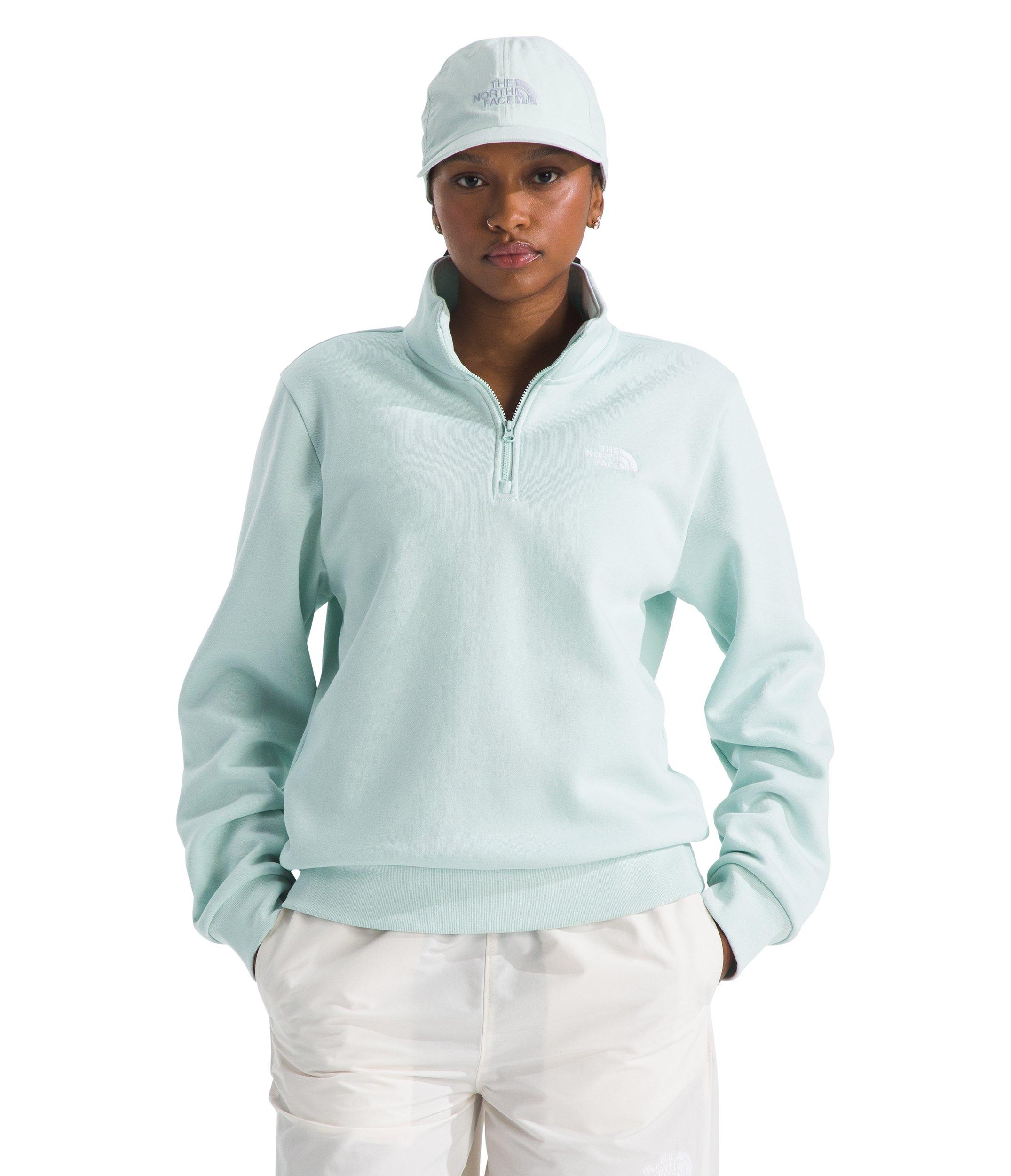 The North Face Women's Evolution Simple Dome Regular 1/4-Zip Sweater -Lt Mint - LT MINT Thumbnail View 1