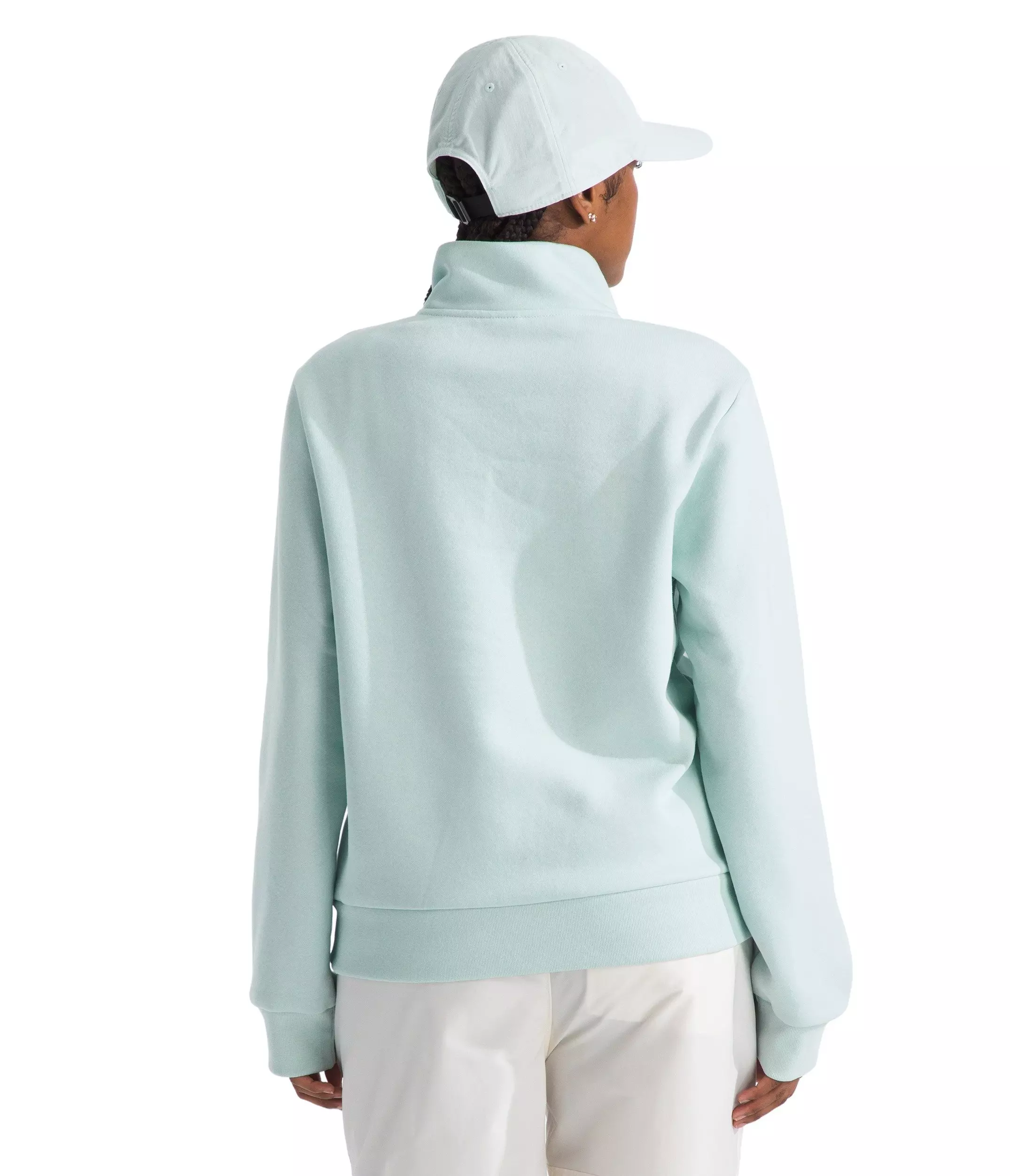The North Face Women's Evolution Simple Dome Regular 1/4-Zip Sweater -Lt Mint - LT MINT