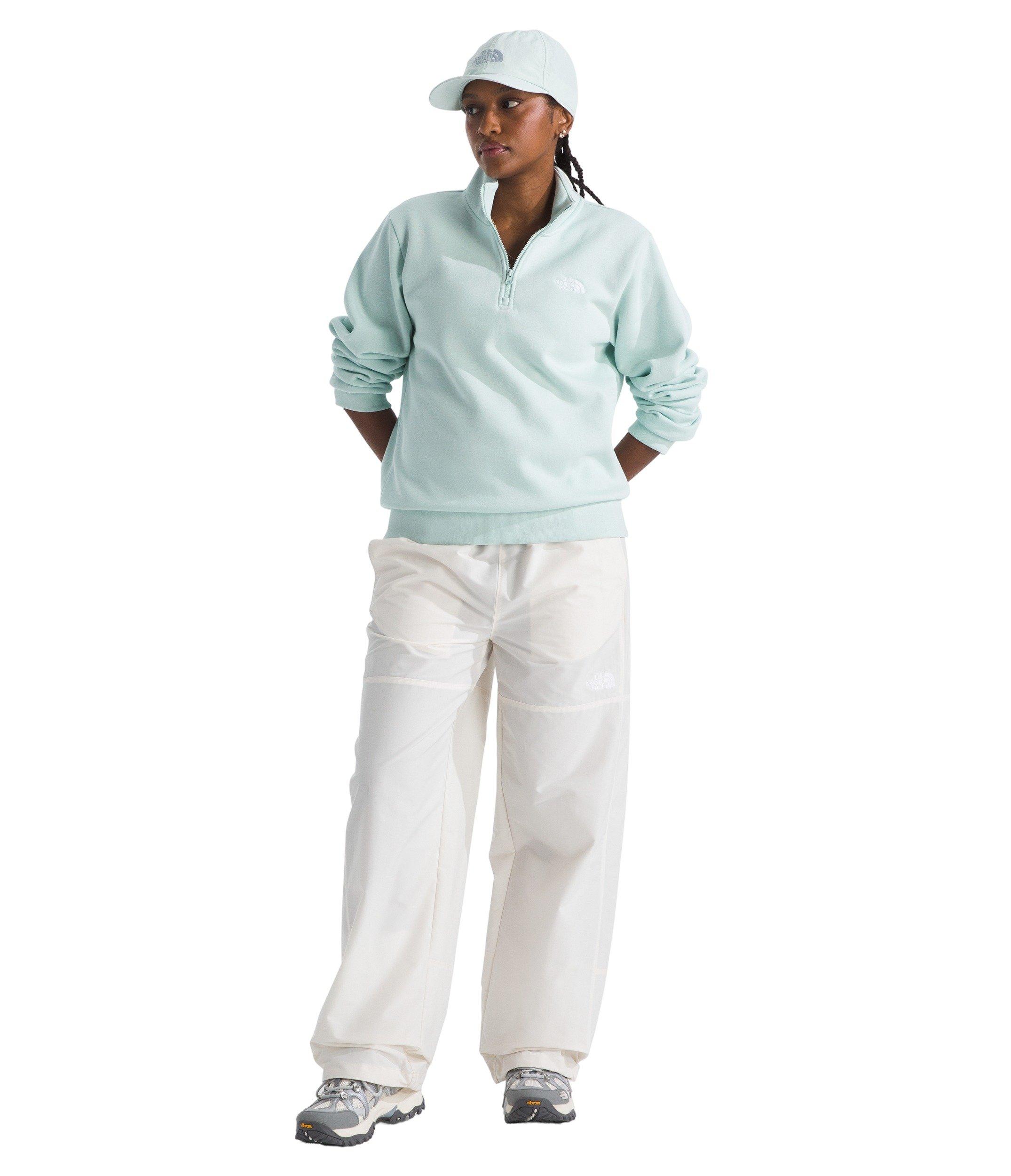 The North Face Women's Evolution Simple Dome Regular 1/4-Zip Sweater -Lt Mint - LT MINT Thumbnail View 3