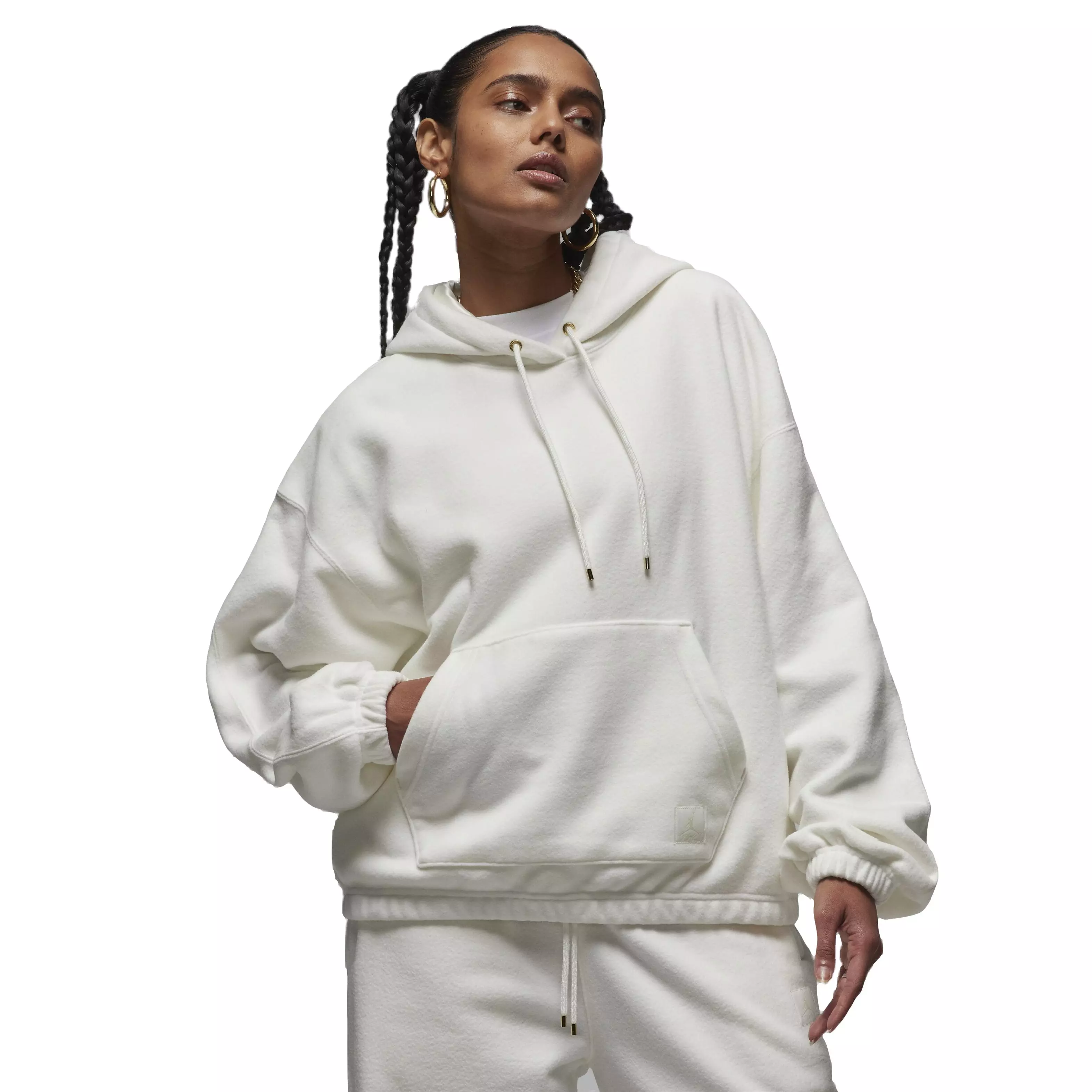 Jordan Women's Flight Fleece Winterized Hoodie - WHITE