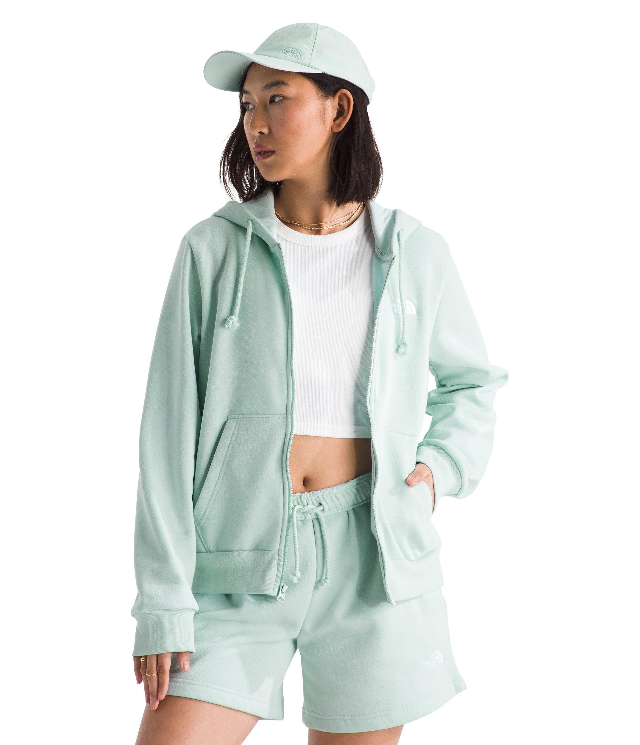 The North Face Women's Evolution Simple Dome Regular Full-Zip Hoodie -Lt Mint - LT MINT Thumbnail View 1