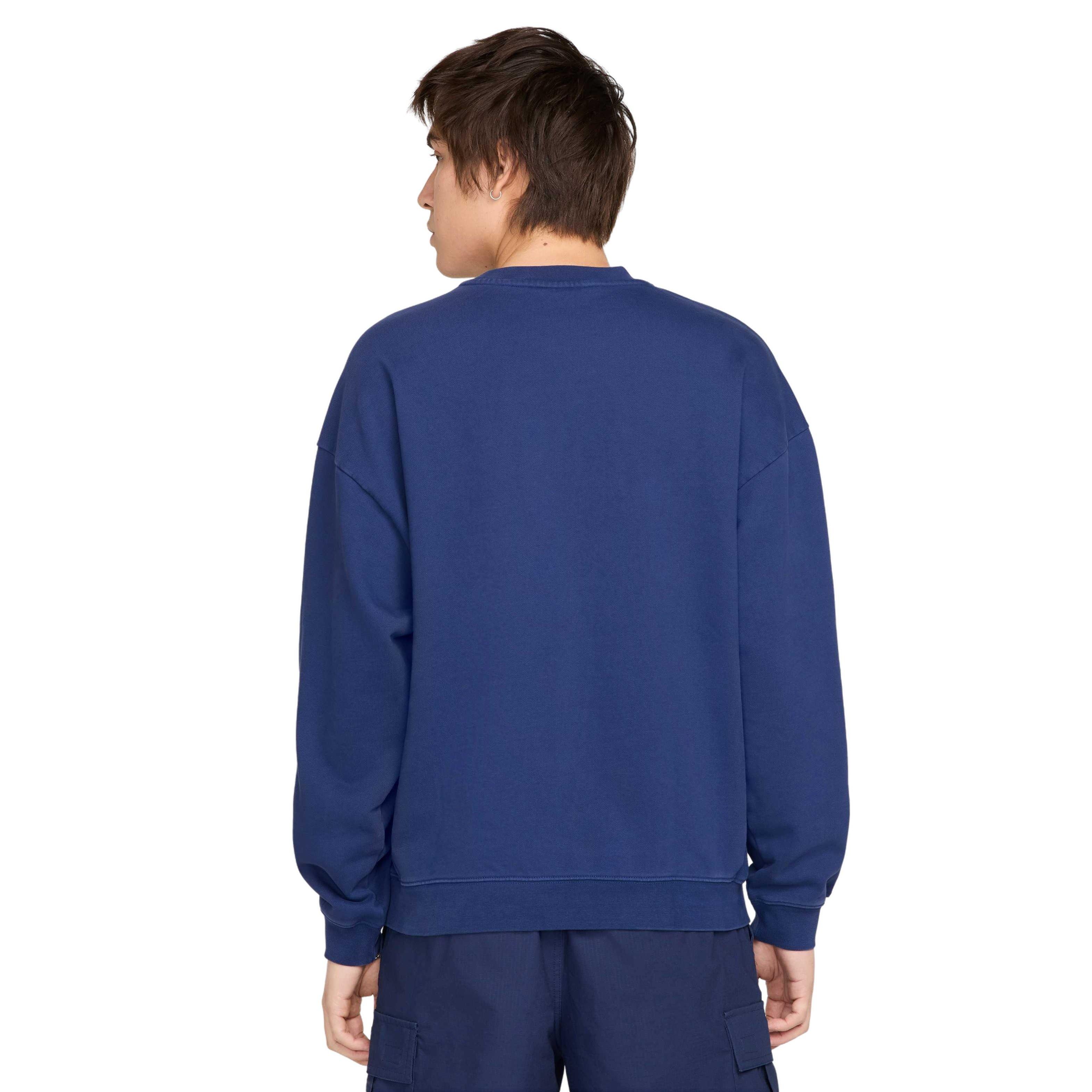 Nike Air​ Men's NYC Fleece Crew - Blue - BLUE Thumbnail View 2