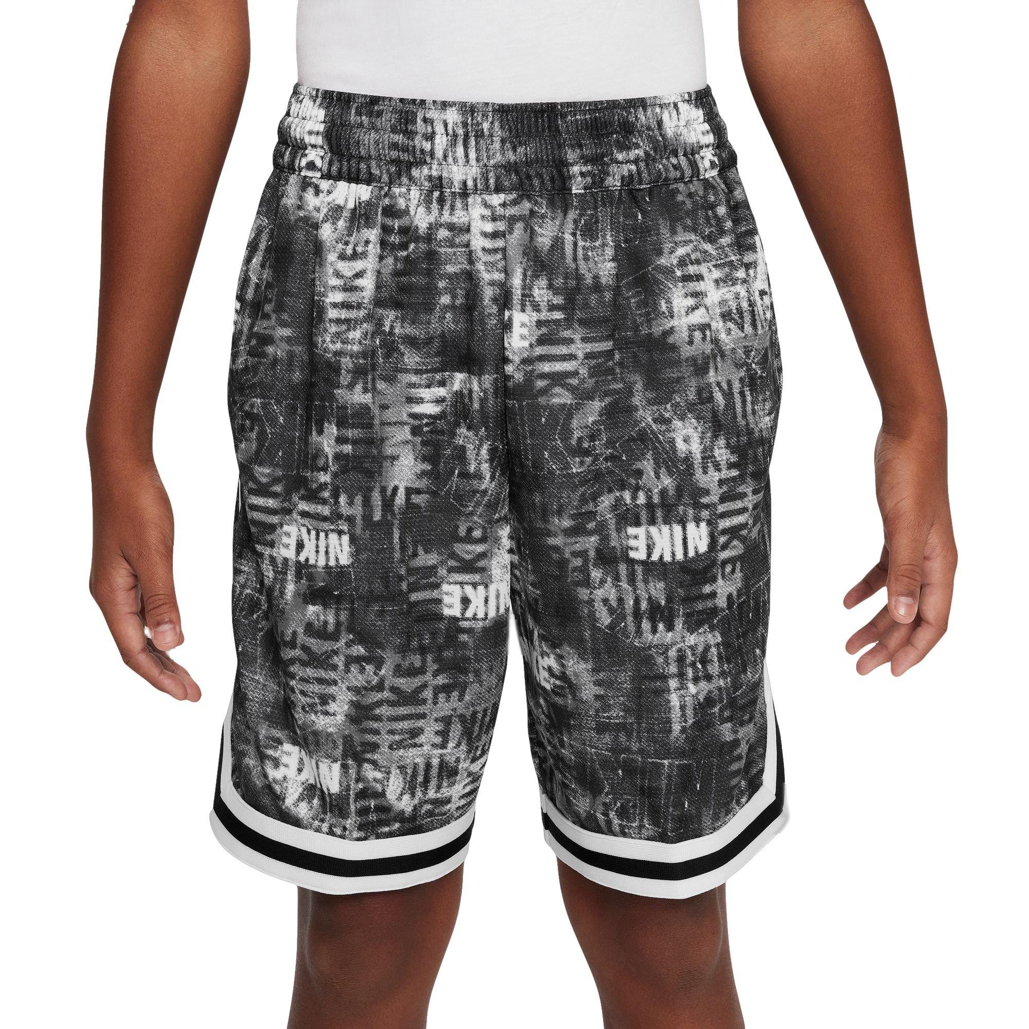 Nike Big Boys' Dri-FIT DNA 24 NOV Basketball Shorts - Black/White - BLACK/WHITE Thumbnail View 1