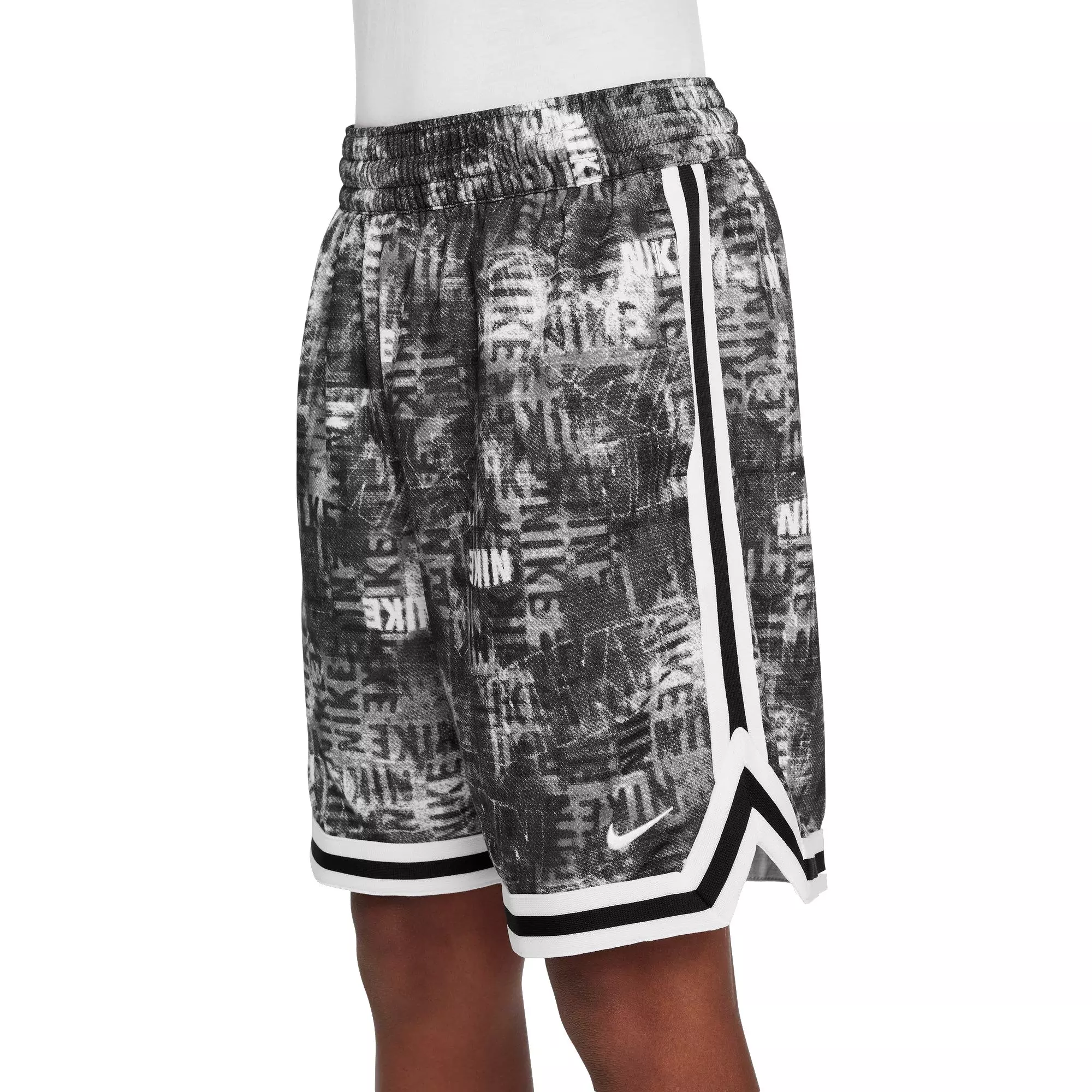 Nike Big Boys' Dri-FIT DNA 24 NOV Basketball Shorts -Black/White - BLACK/WHITE