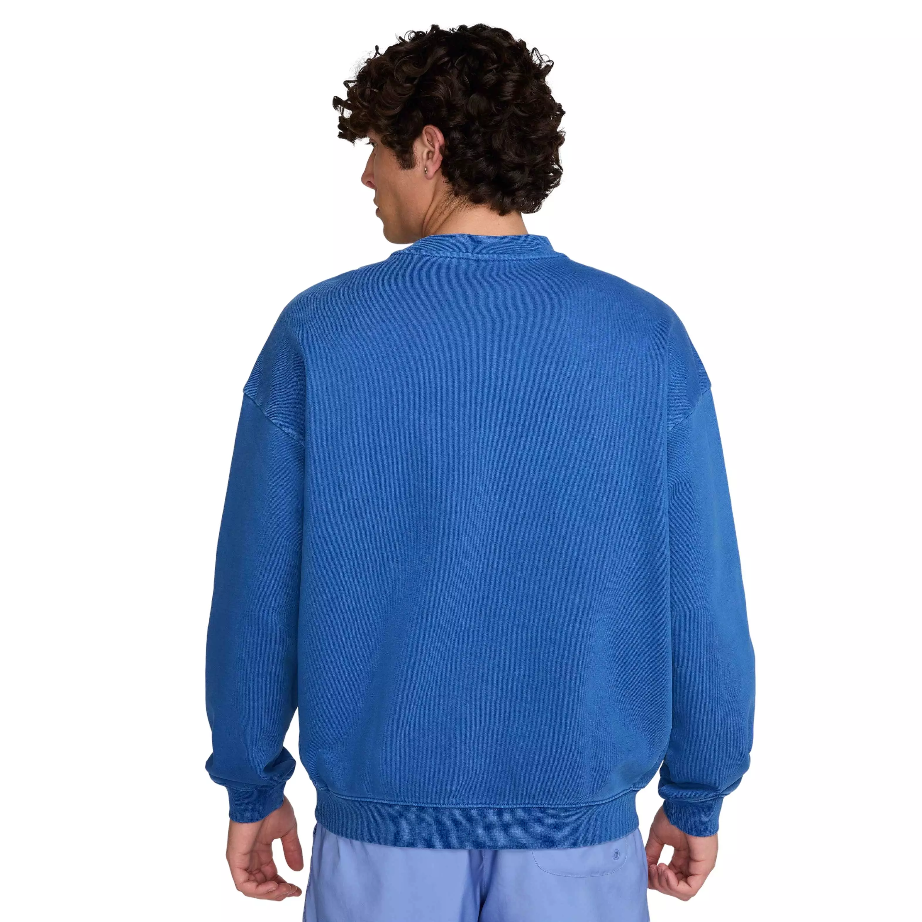 Nike Air Men's "Paris" Fleece Crew -Blue - BLUE