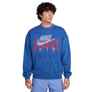 Nike Air Men's "Paris" Fleece Crew -Blue