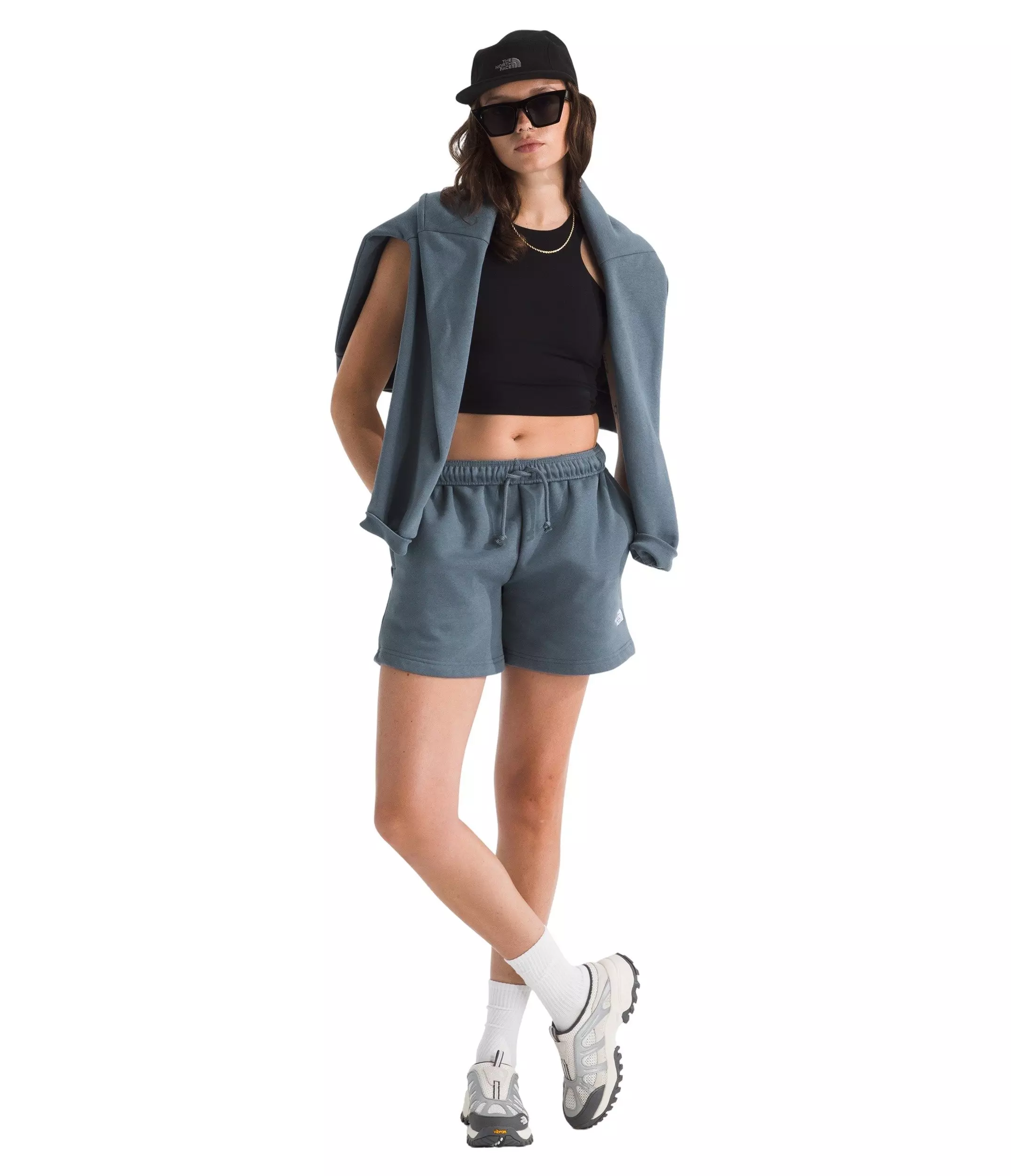 The North Face Women's Evolution Simple Dome Regular Shorts -Grey - GREY