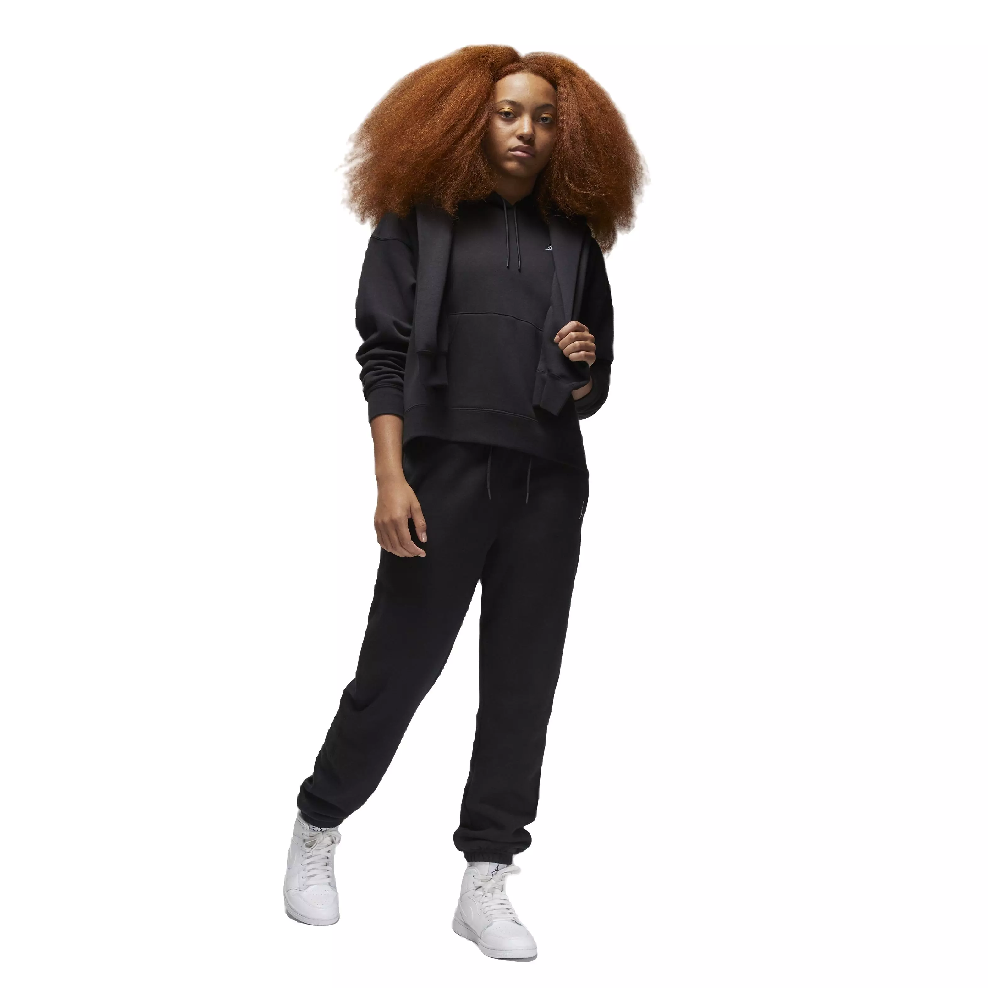 Jordan Women's Brooklyn Fleece PO 2 Hoodie - BLACK