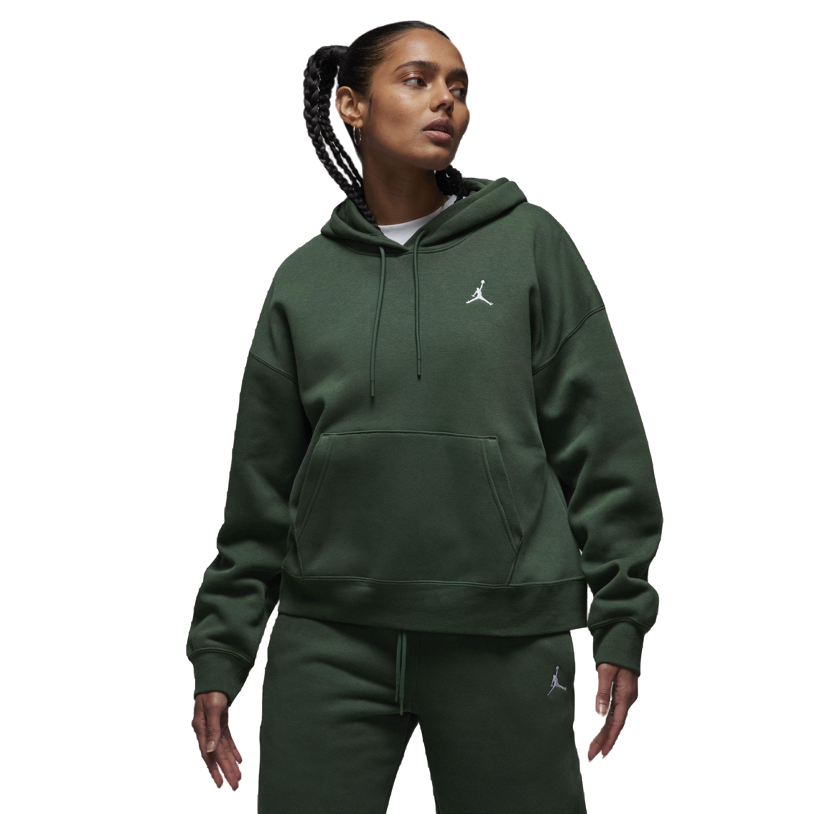 Jordan Women's Brooklyn Fleece PO 2 Hoodie - GREEN Thumbnail View 1