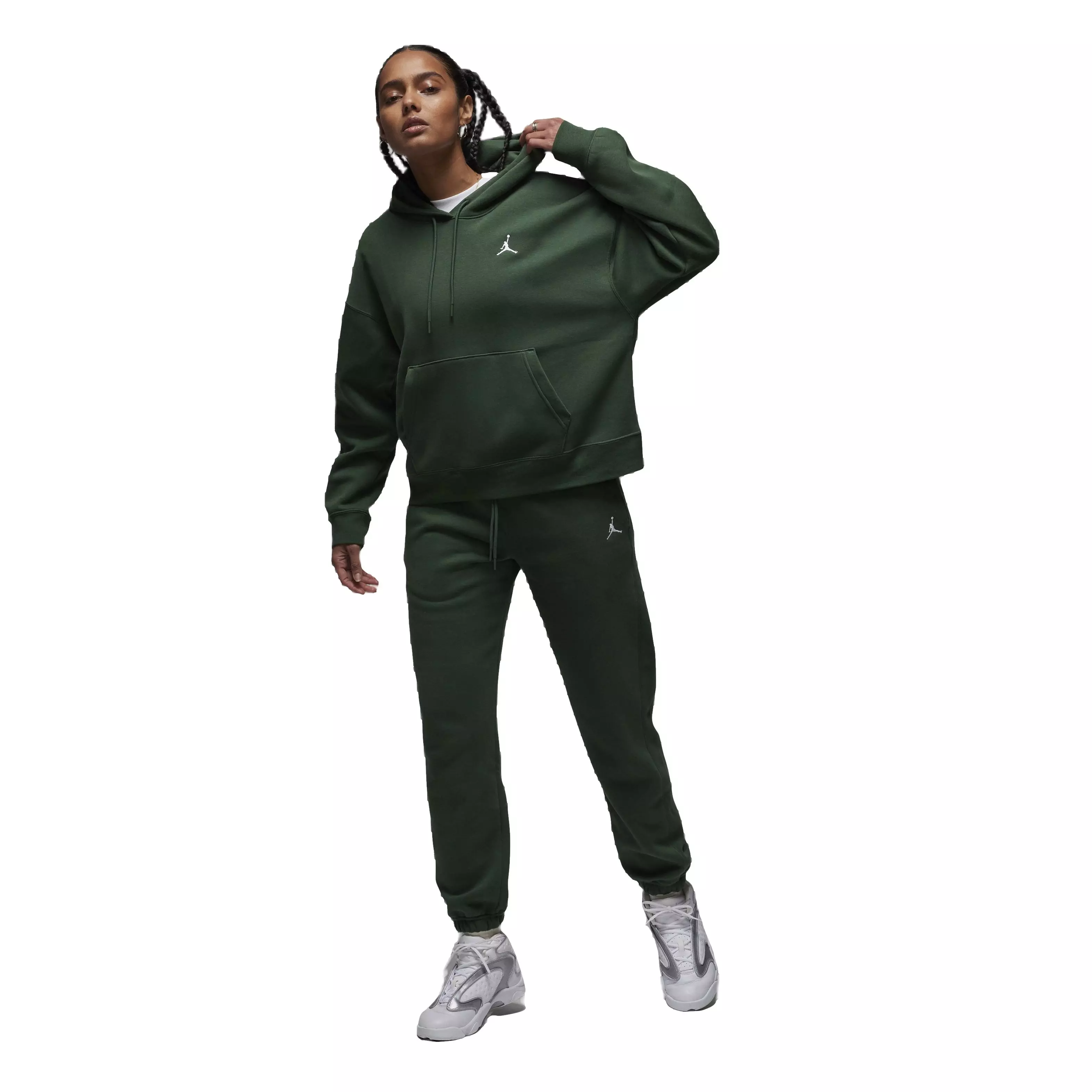 Jordan Women's Brooklyn Fleece PO 2 Hoodie - GREEN