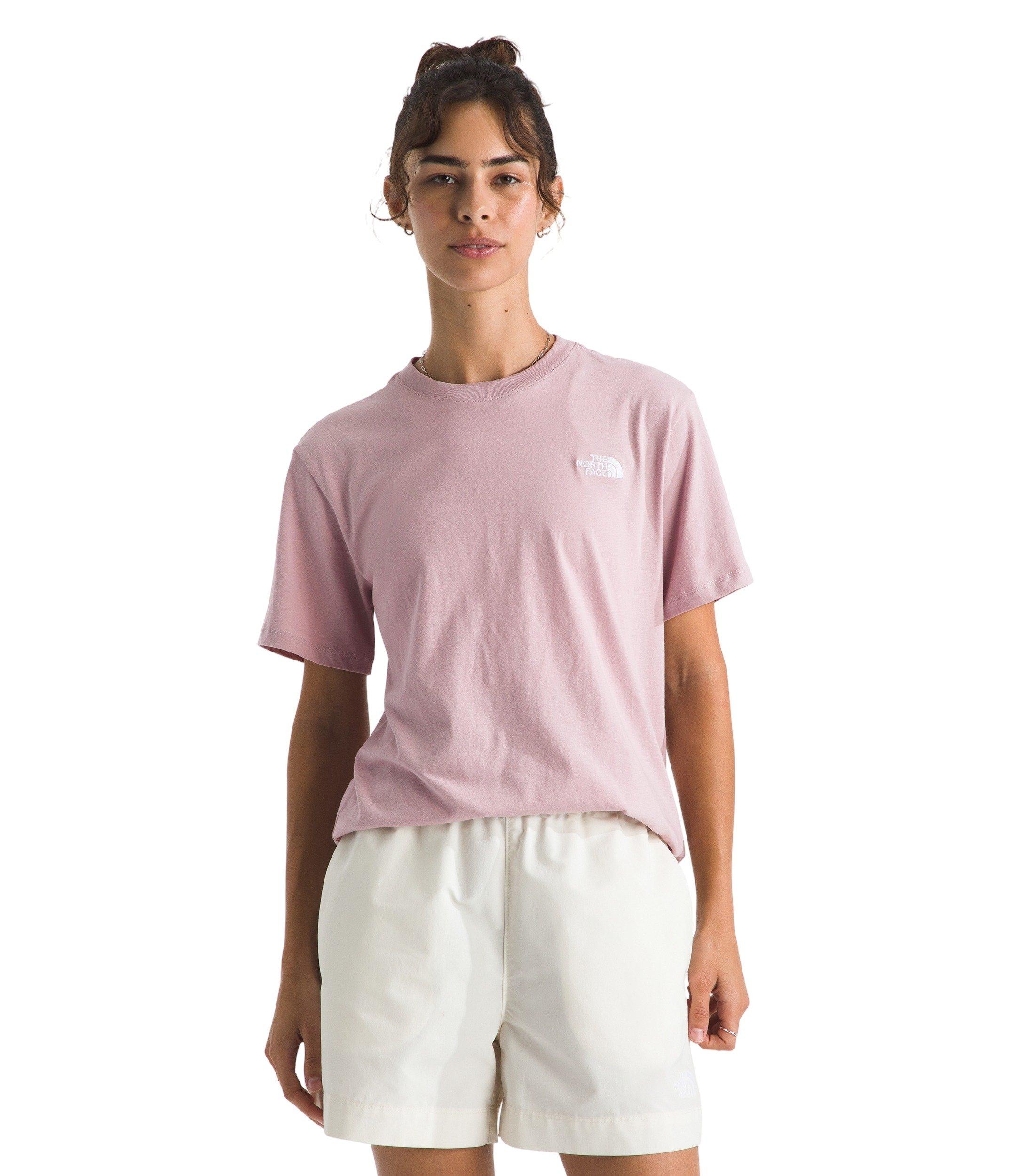 The North Face Women's Evolution Simple Dome Relaxed Short-Sleeve Tee - Pink - PINK Thumbnail View 1