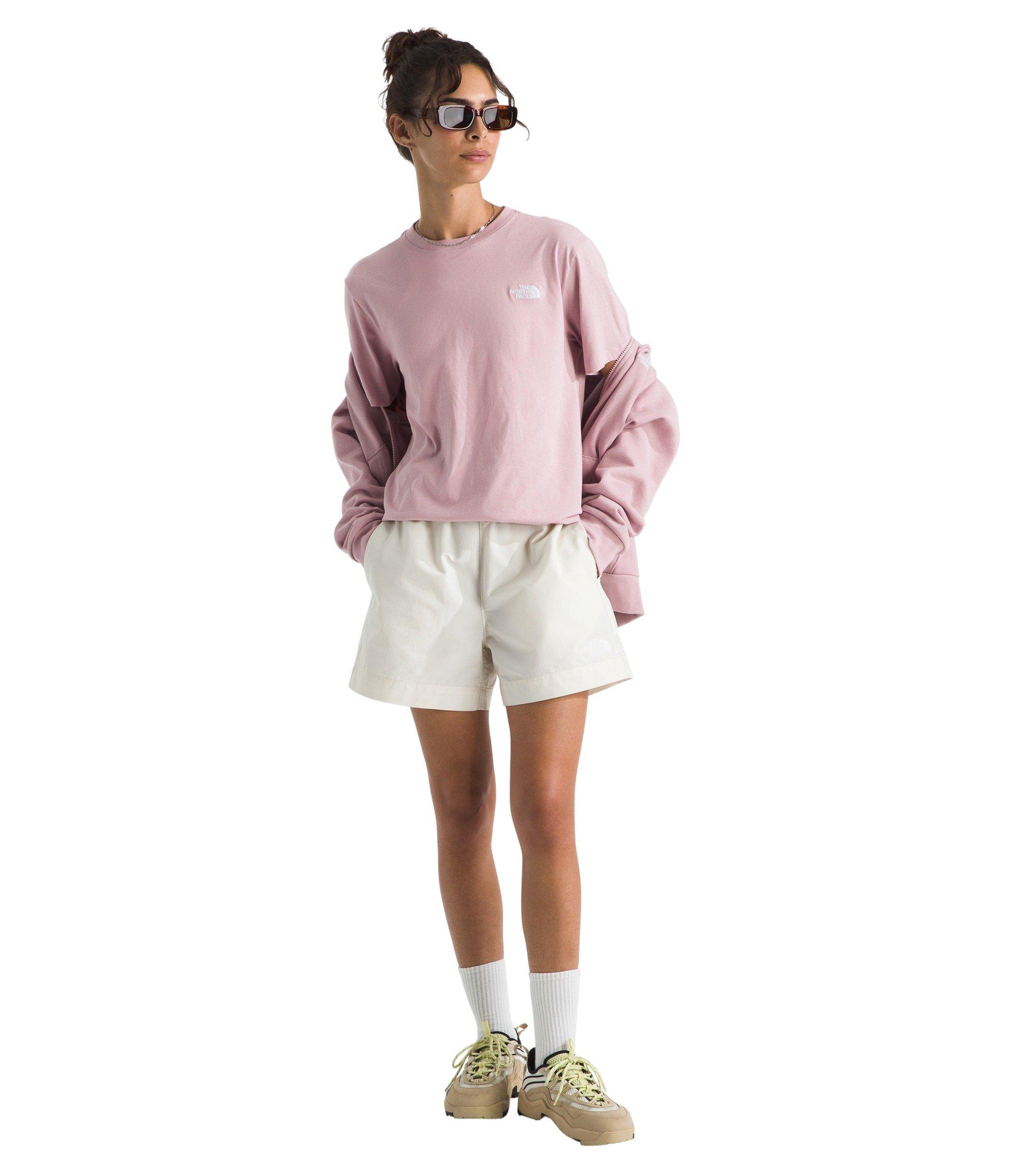 The North Face Women's Evolution Simple Dome Relaxed Short-Sleeve Tee -Pink - PINK Thumbnail View 3