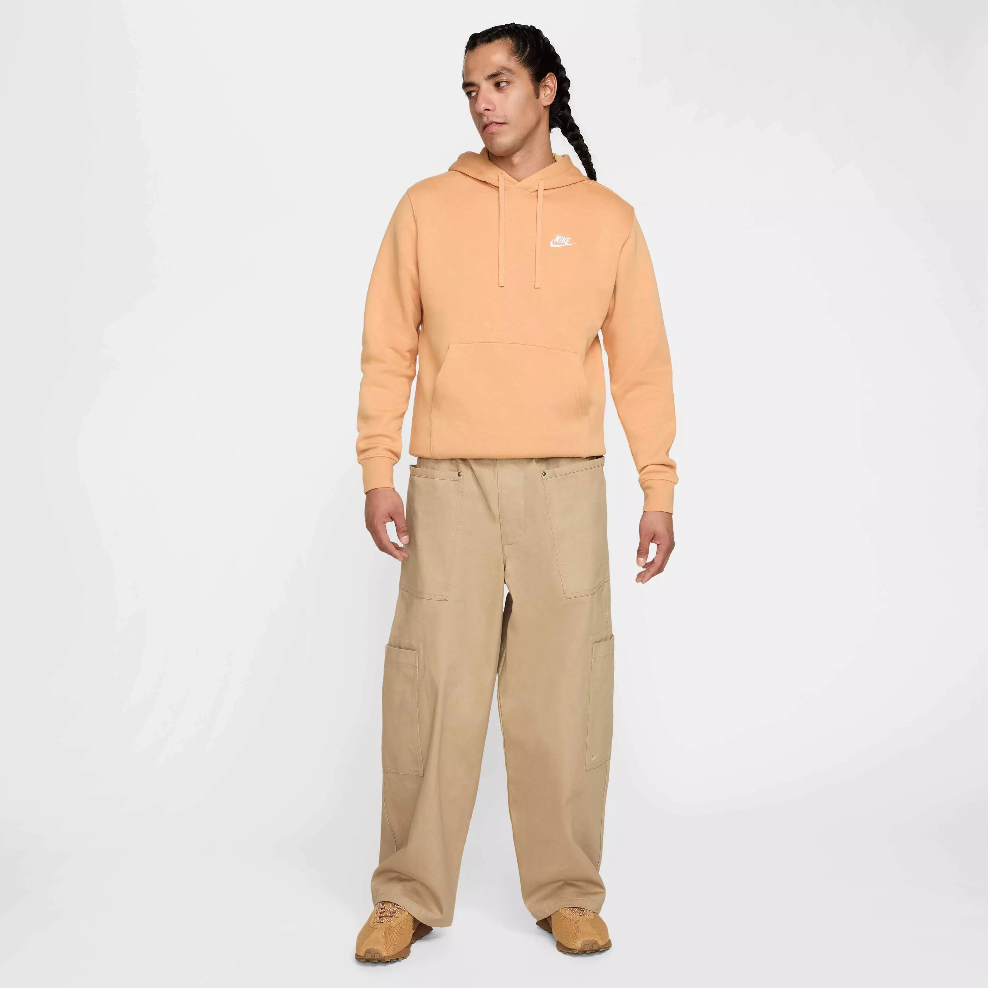 Nike Men's Sportswear Club Pullover BB Hoodie - COPPER