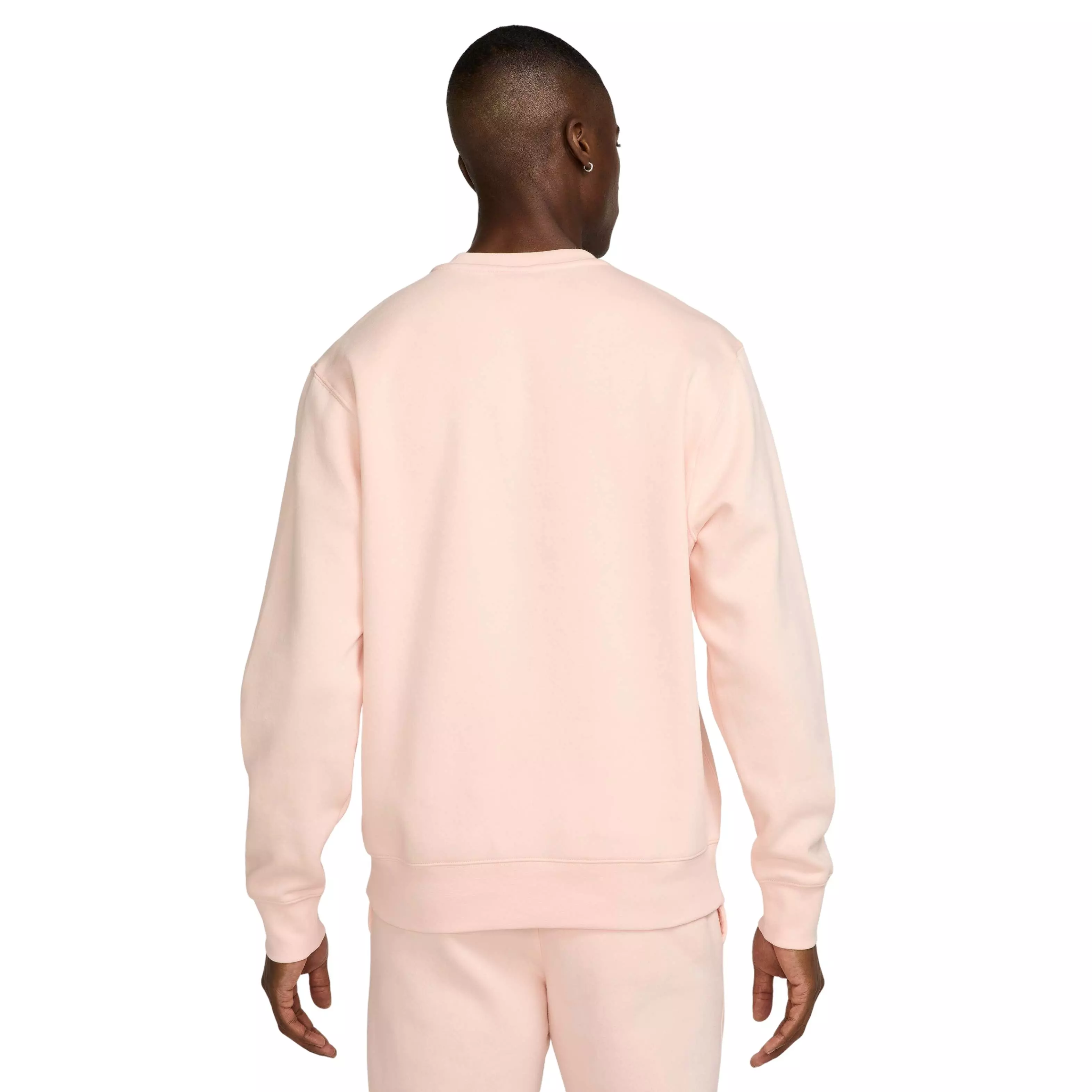 Nike Men's Sportswear Club Fleece Crew - CORAL
