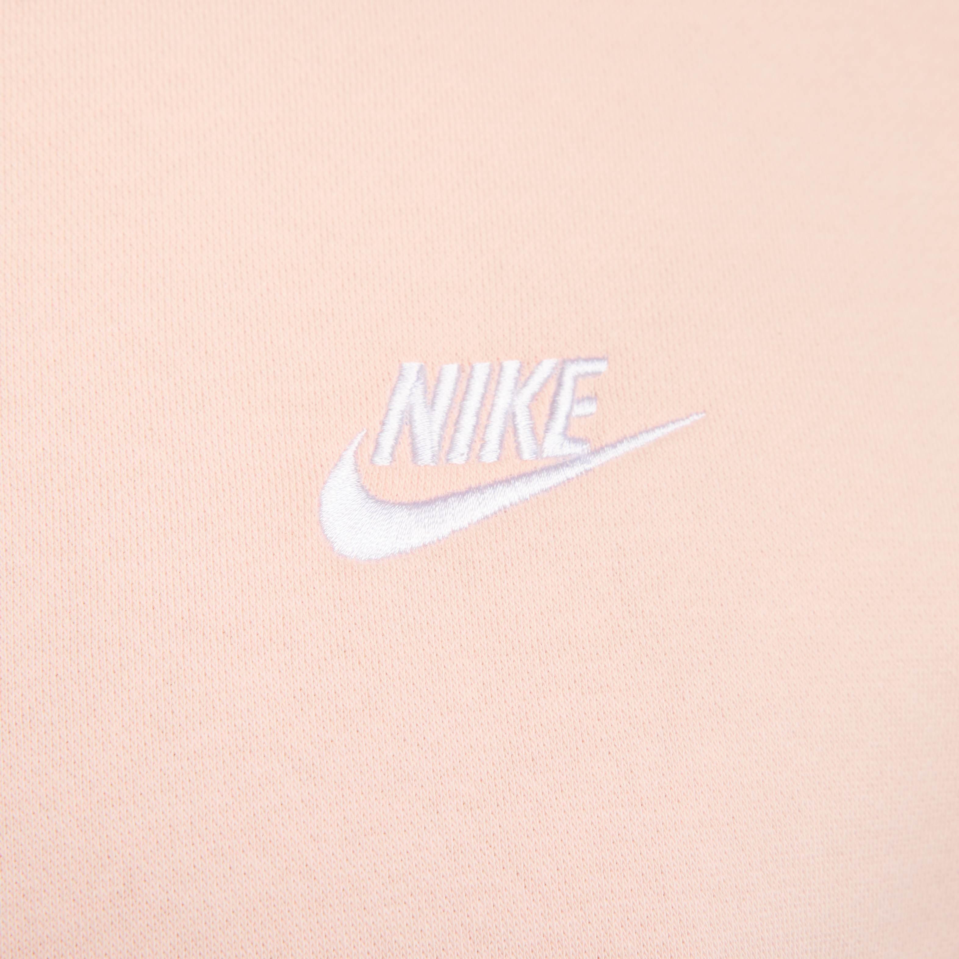 Nike Men's Sportswear Club Fleece Crew - CORAL Thumbnail View 4