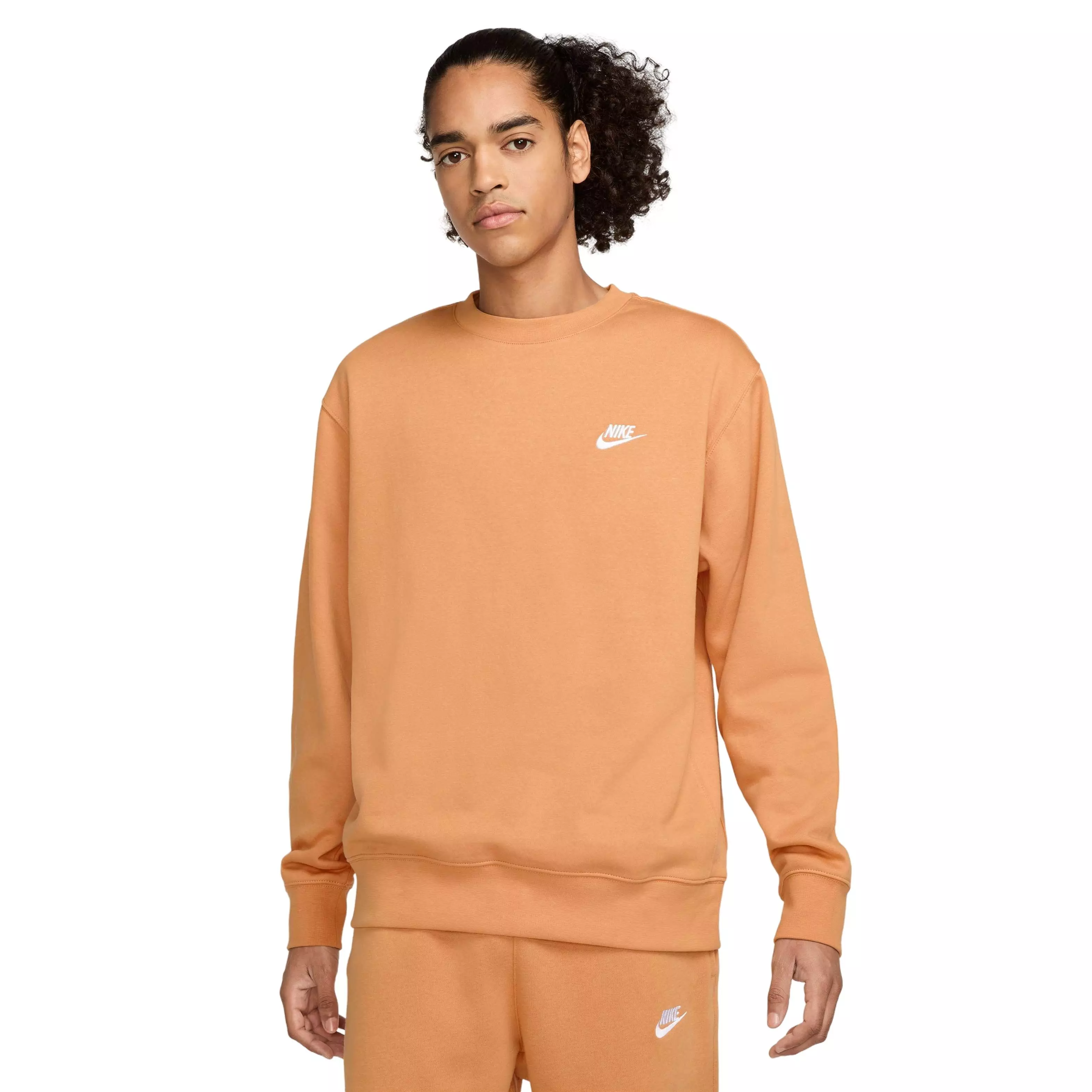 Nike Men's Sportswear Club Fleece Crew Sweatshirt - COPPER