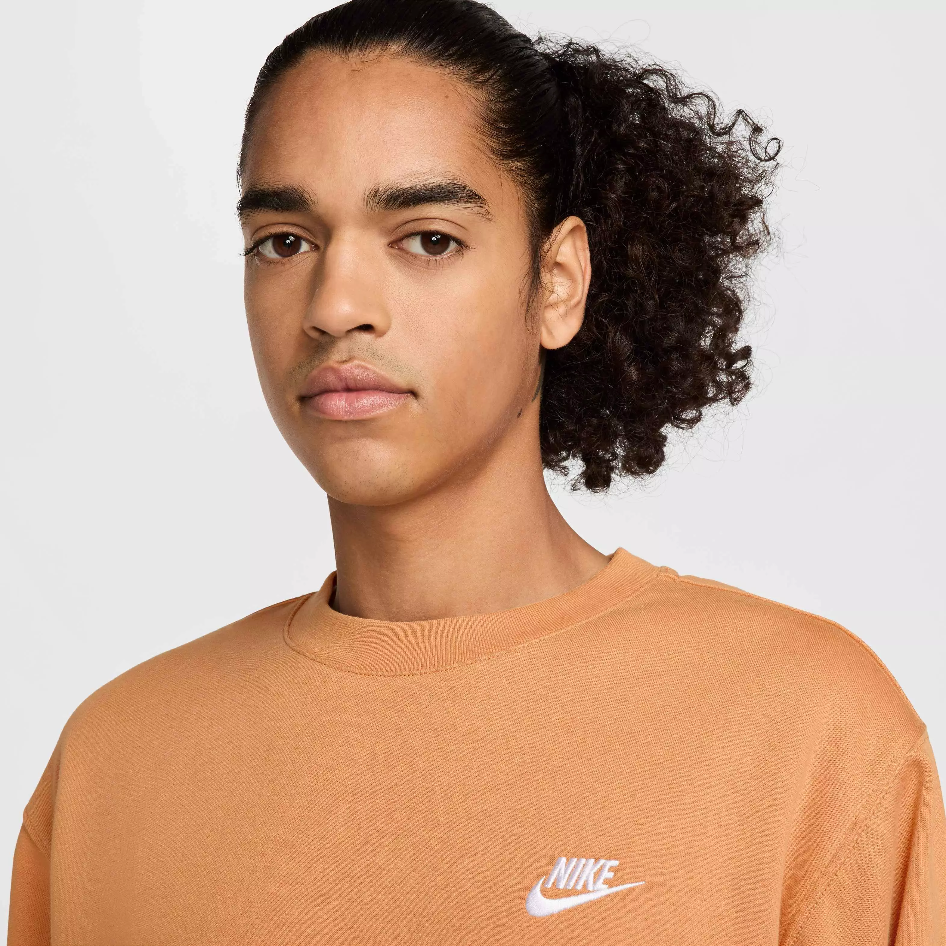 Nike Men's Sportswear Club Fleece Crew - COPPER