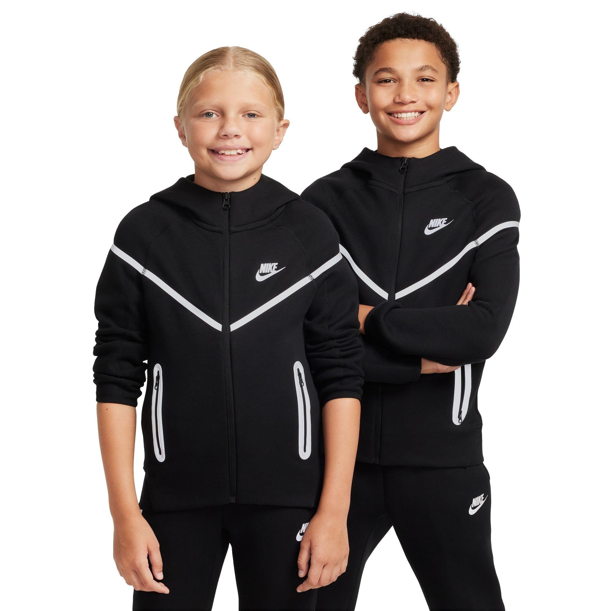 ​Nike Big Kids' Sportswear Tech Fleece Reflective Full-Zip Jacket - BLACK