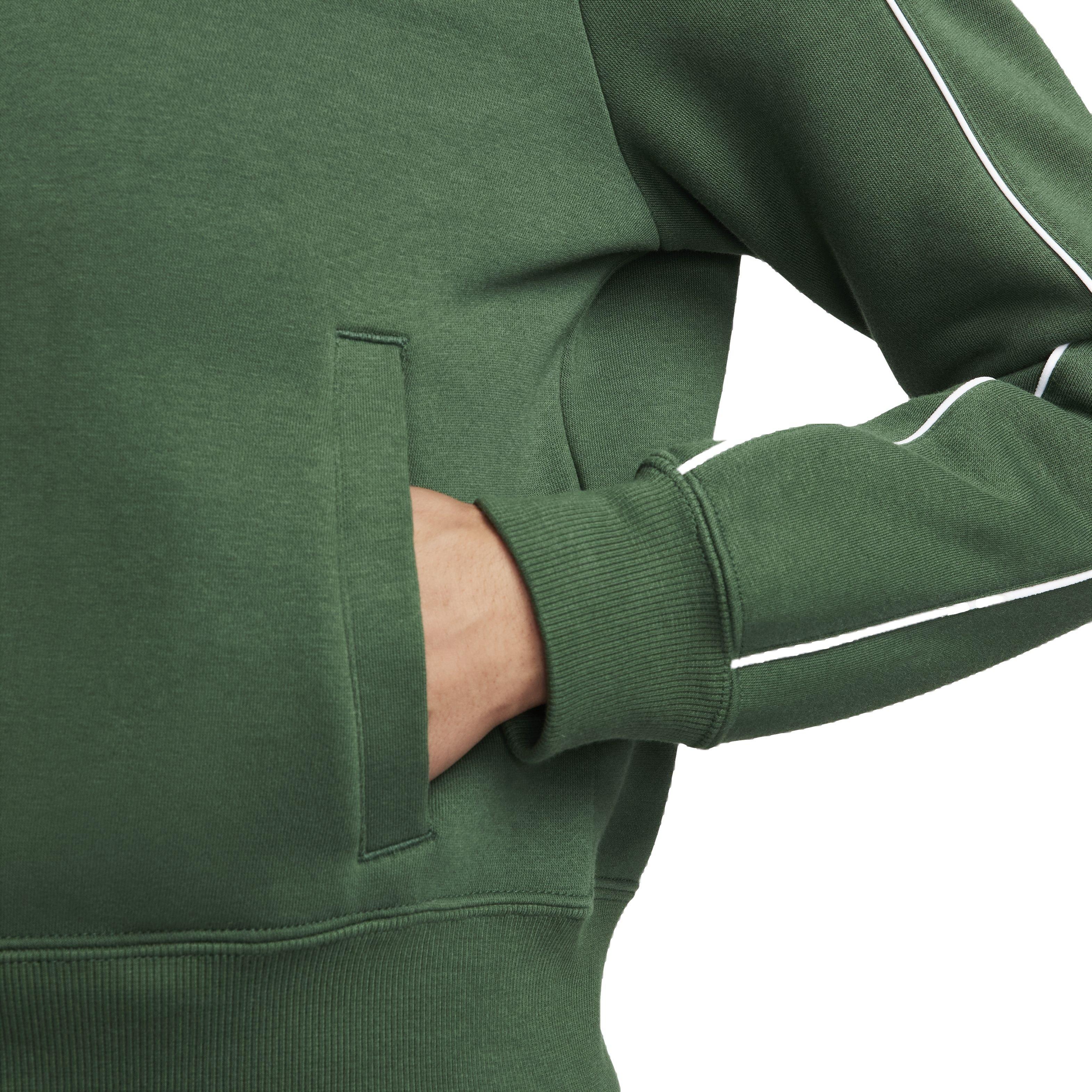 Nike Women's Sportswear Fleece Track Top - GREEN Thumbnail View 5