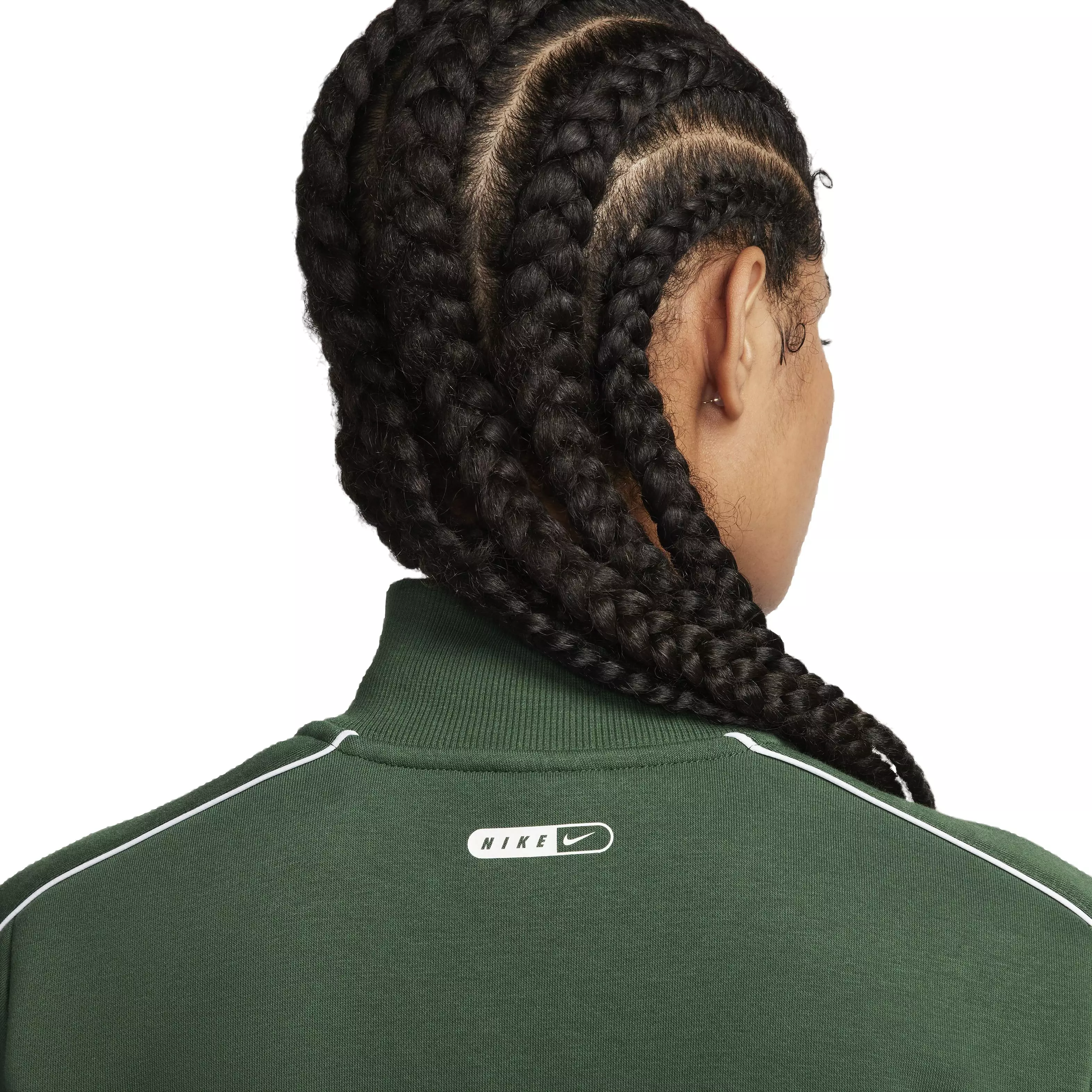 Nike Women's Sportswear Fleece Track Top - GREEN