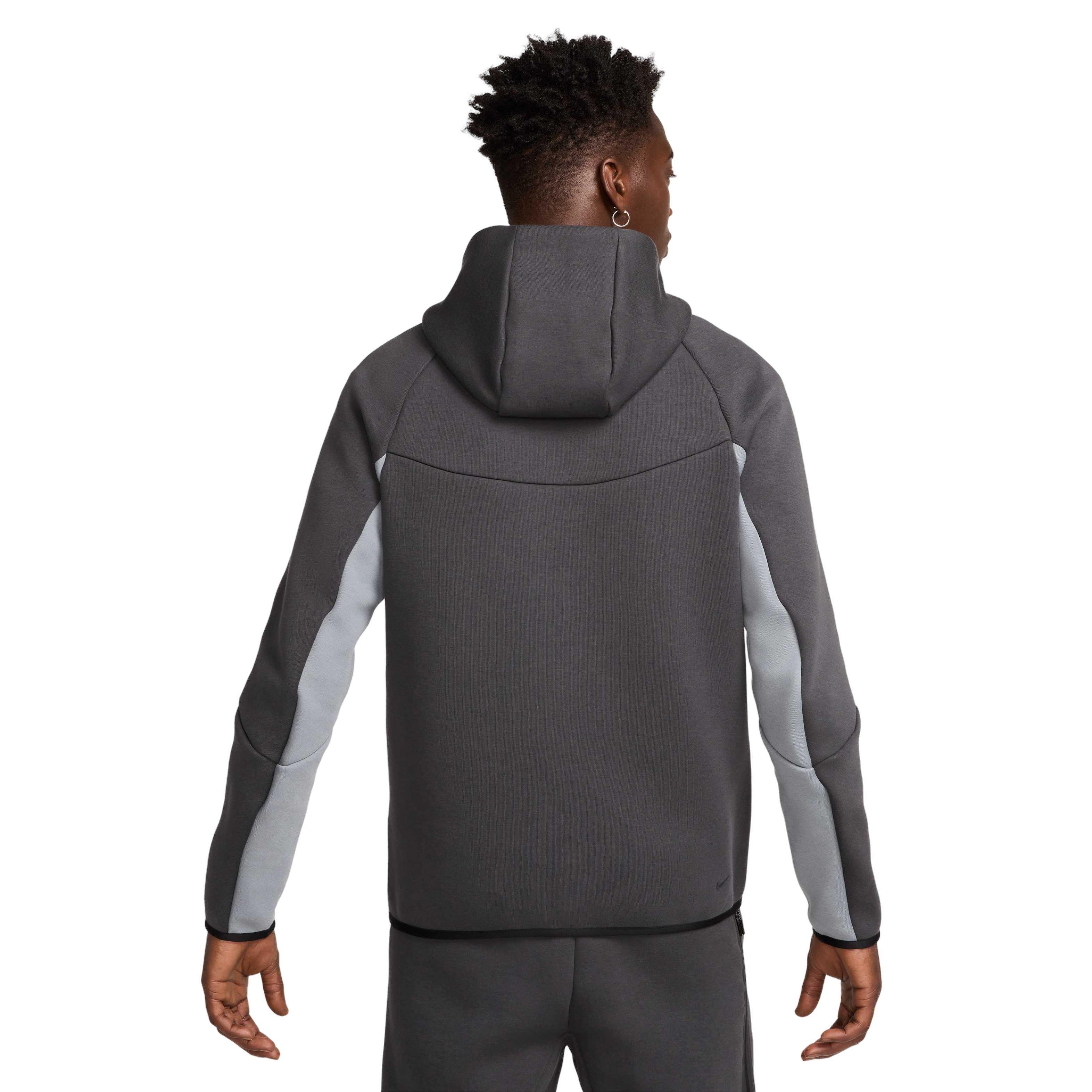 Nike Men's Tech Full-Zip Windrunner Jacket - GREY Thumbnail View 2