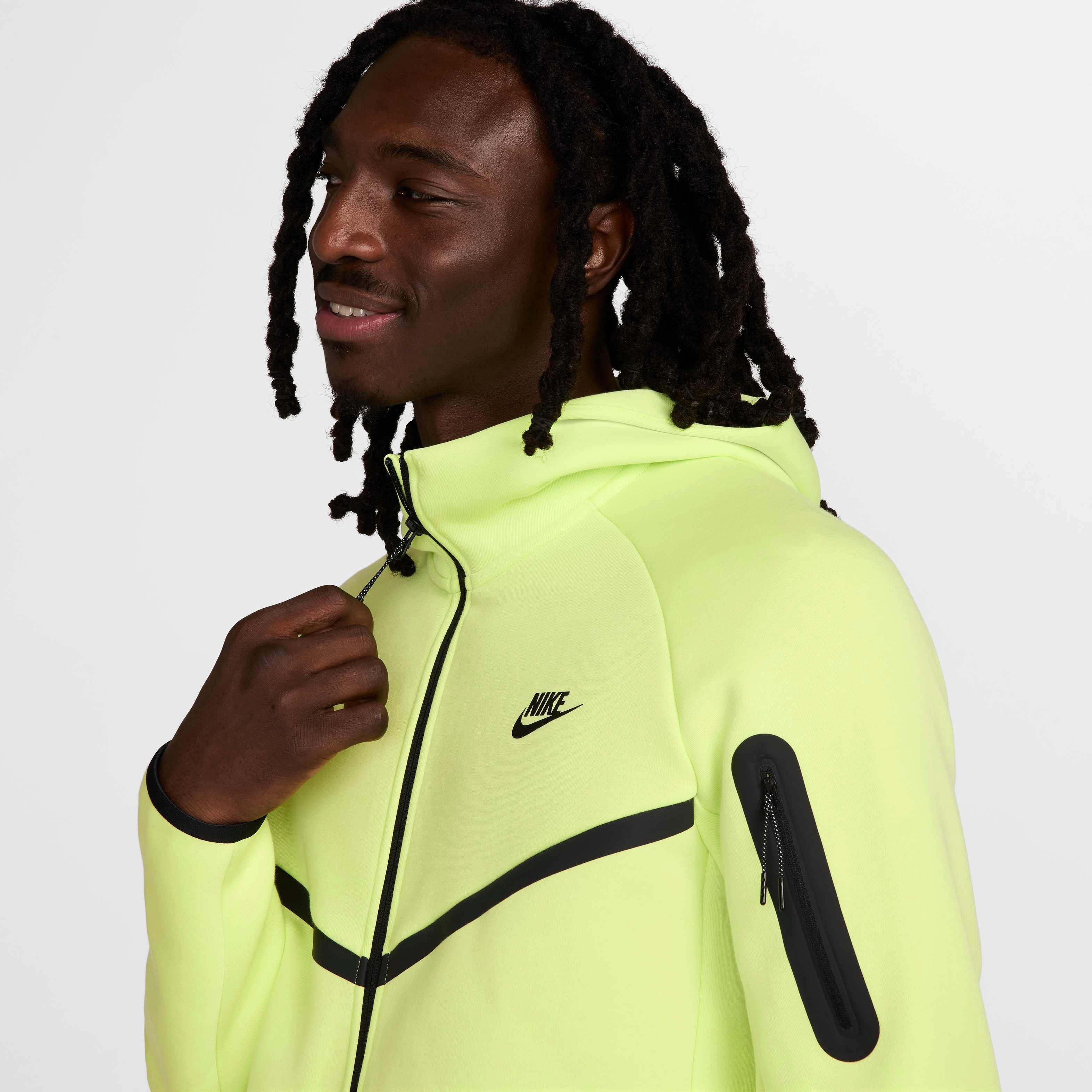 Nike Men's Tech Full-Zip Windrunner Jacket - YELLOW Thumbnail View 3