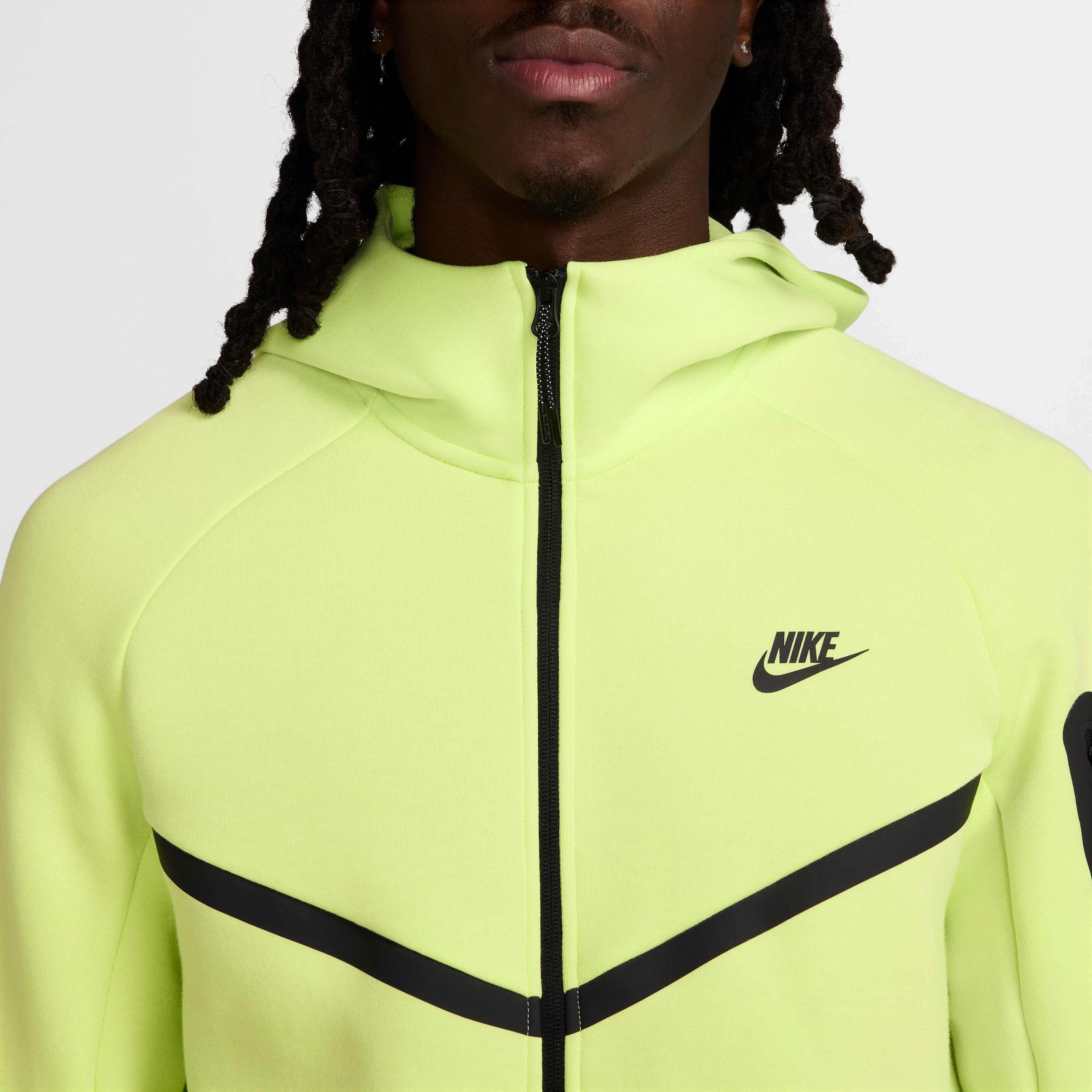 Nike Men's Tech Full-Zip Windrunner Jacket - YELLOW Thumbnail View 4