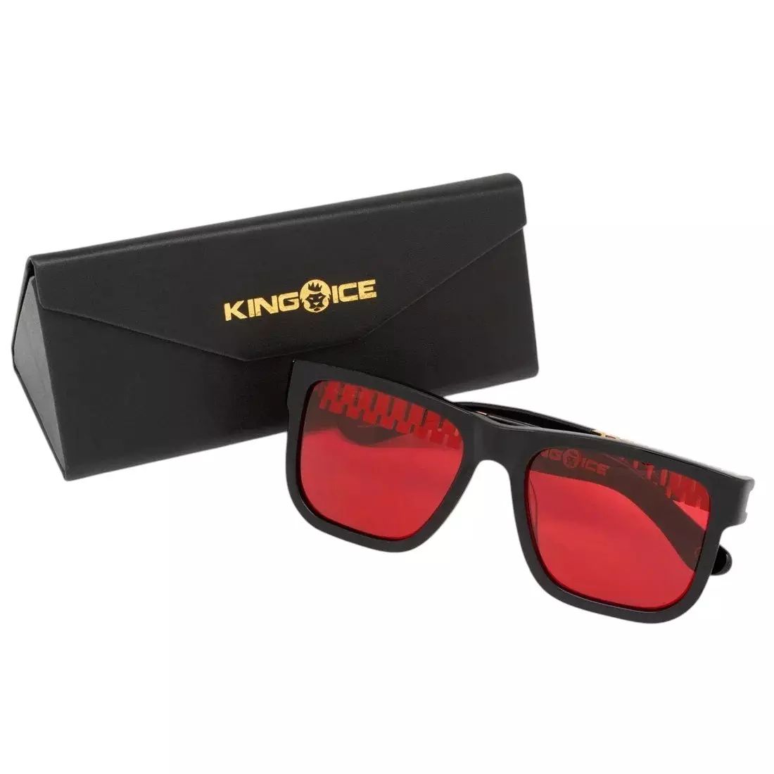 King Ice Mt. Olympus Rollie Red Sunglasses - RED